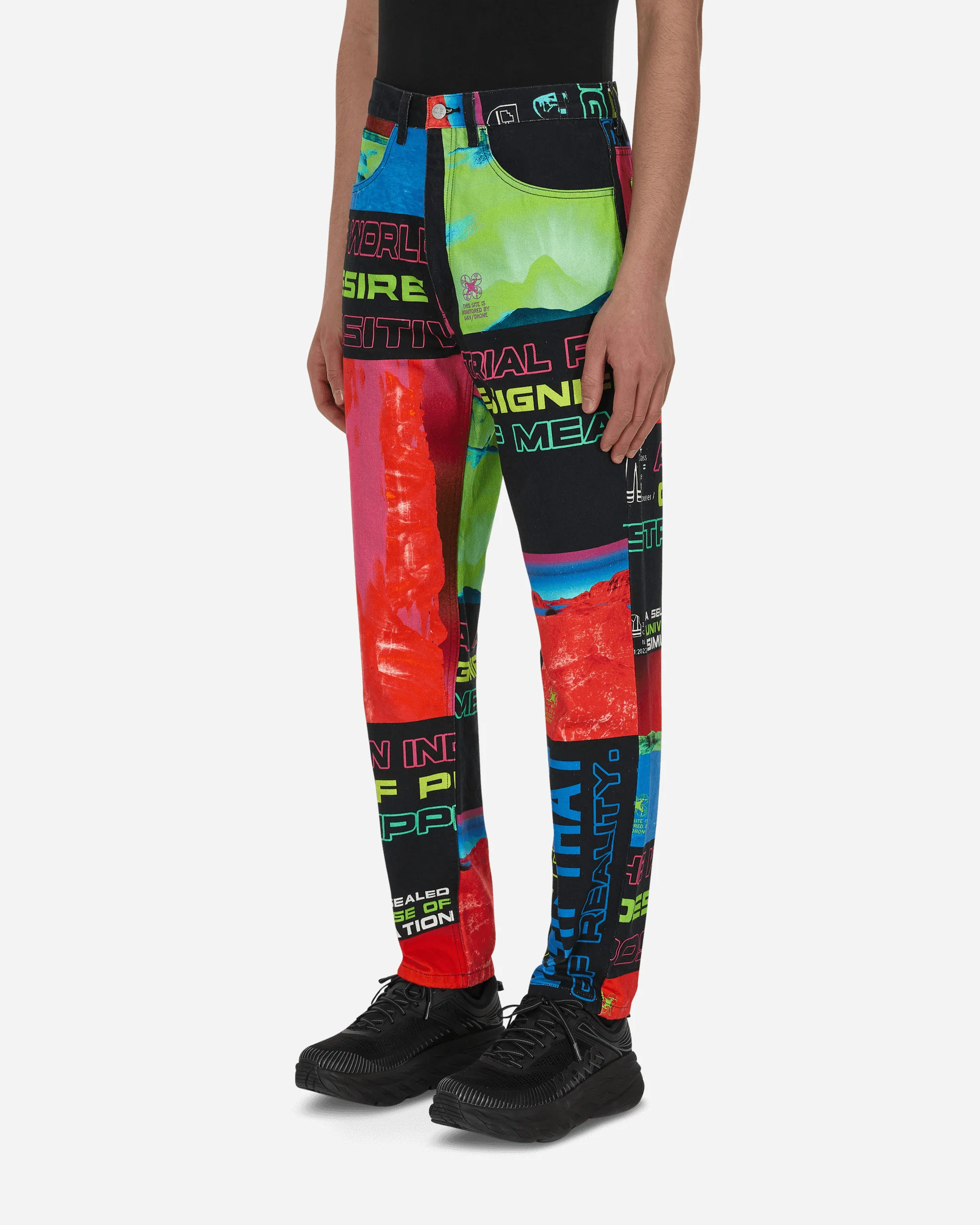 S.O.M 1994 Denim Pants Multicolor - Image 2