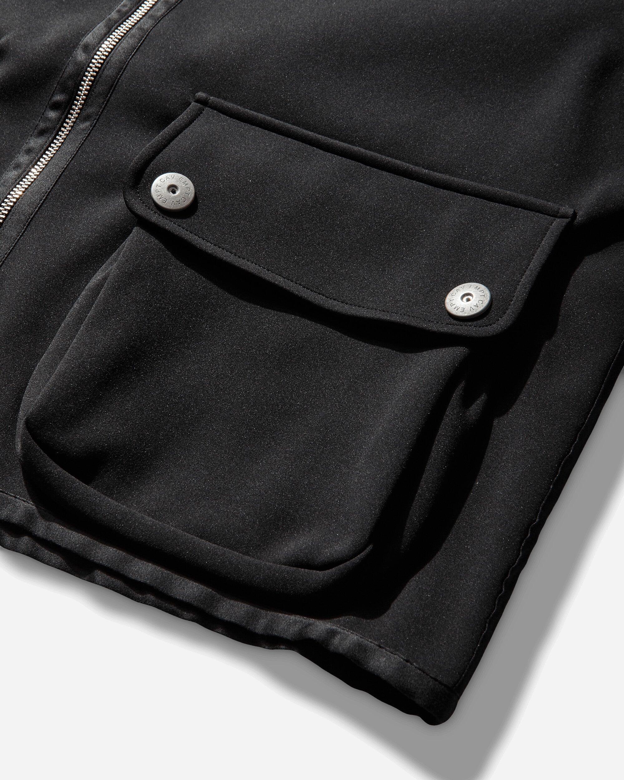 Men's Smooth Zip Up Jacket Black - Image 4
