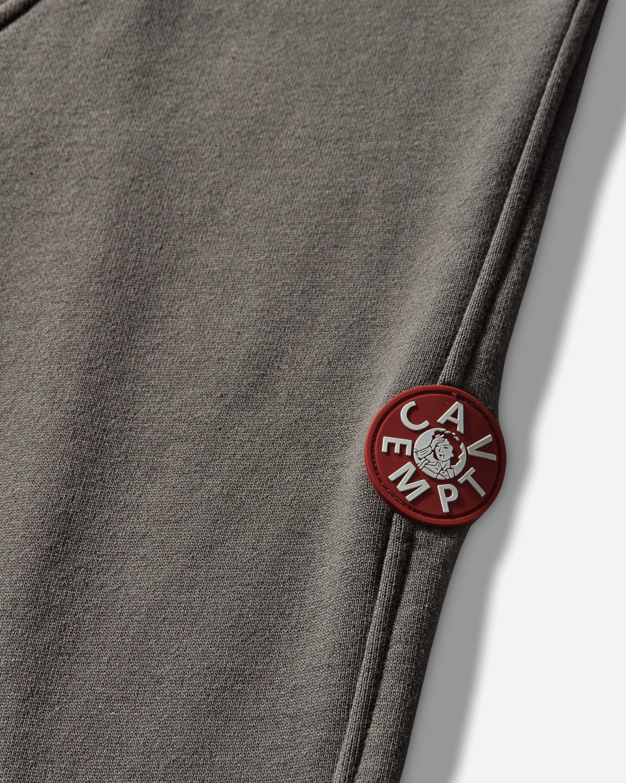 Men's Solid Big Heavy Hoodie Khaki - Image 3