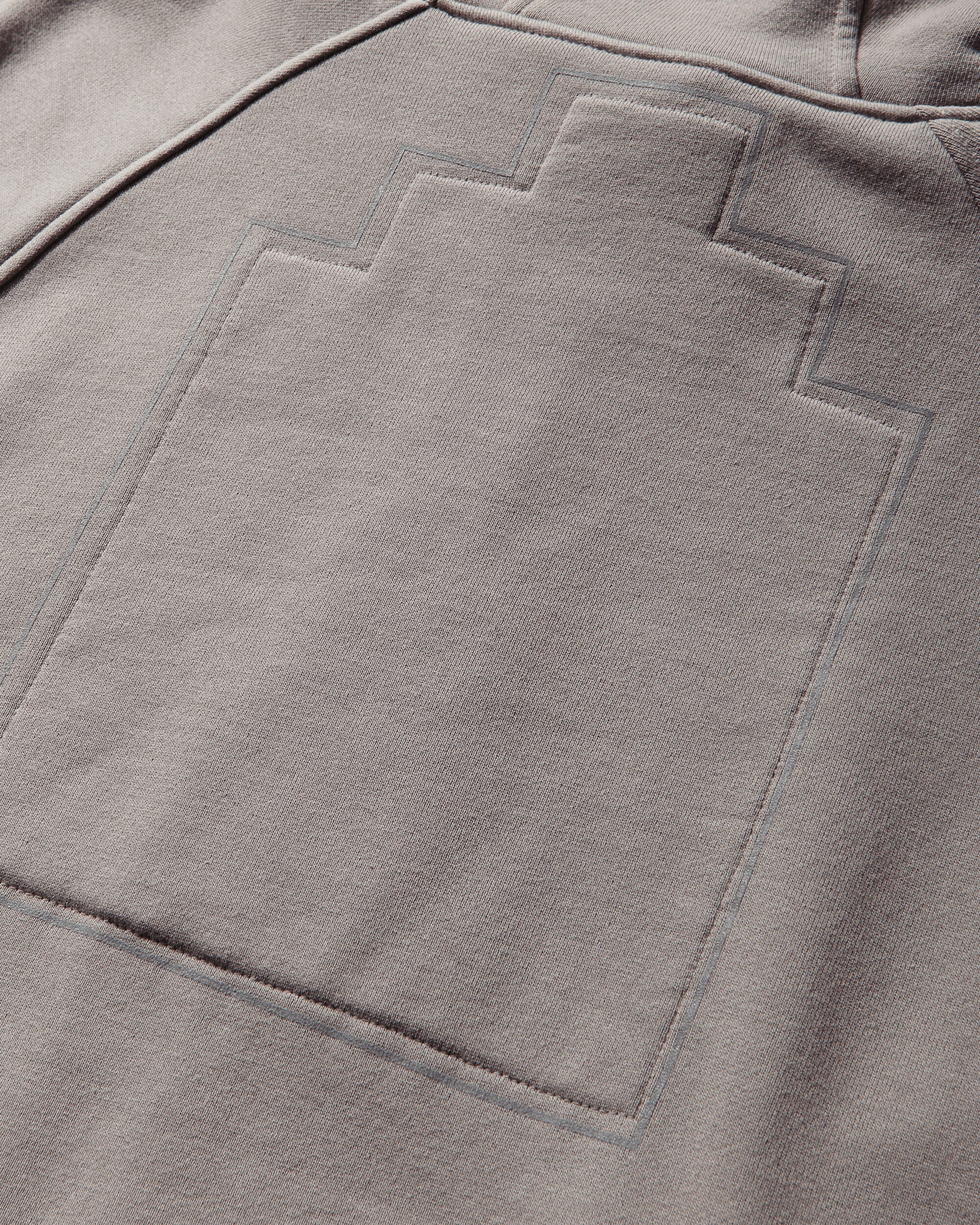 Men's Solid Big Heavy Zip Hoodie Beige - Image 4