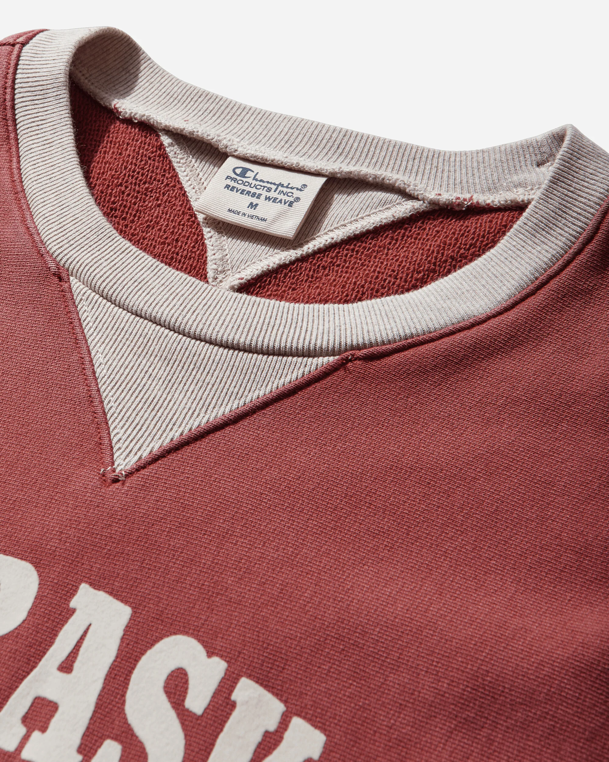Men's Time Capsule Reverse Wave Crewneck Sweatshirt Red - Image 4