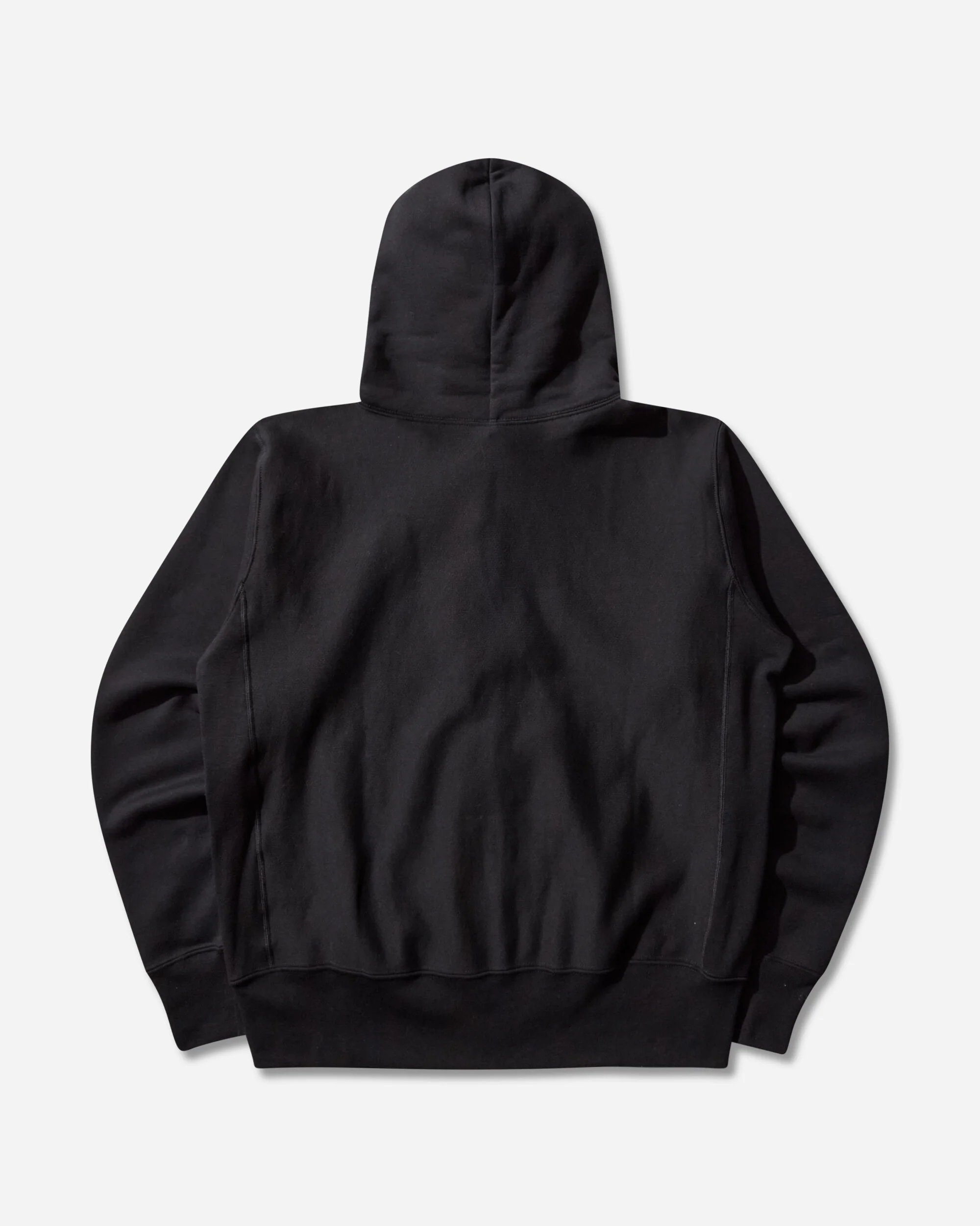 Men's Made in USA Reverse Weave Zipped Hoodie Black - Image 2