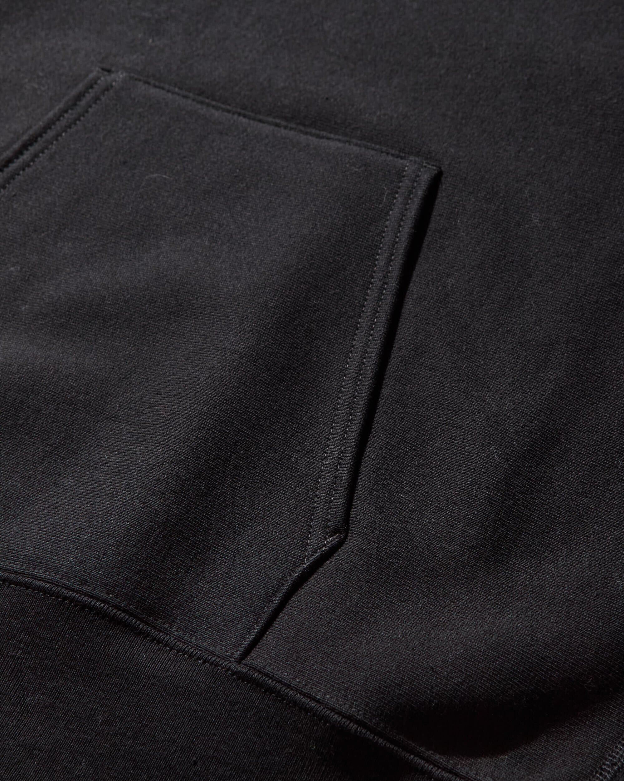 Men's Made in USA Reverse Weave Hoodie Black - Image 3