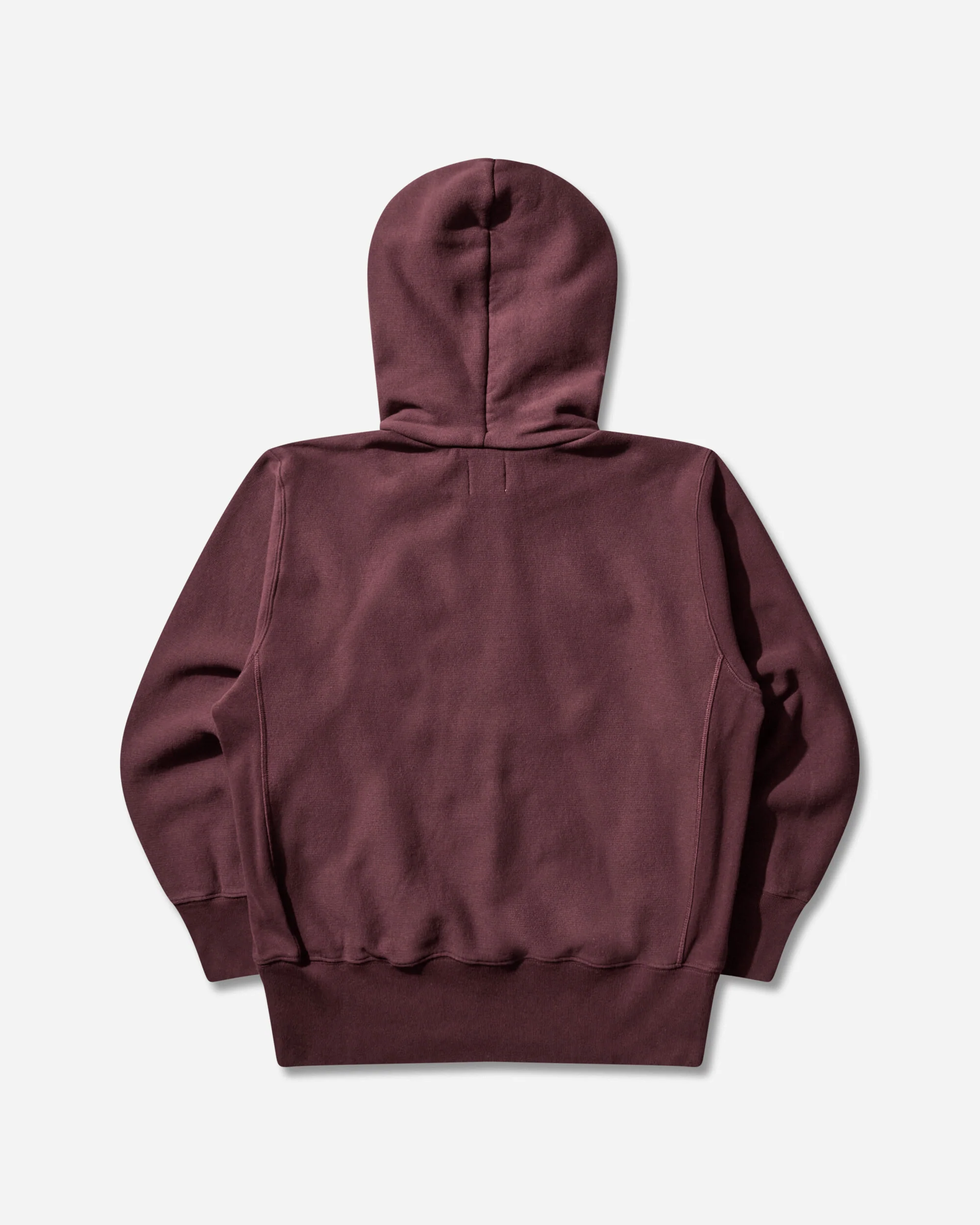 Men’s Index & Archives Lighthouse Reverse Weave Fleece Hoodie Brown - Image 2