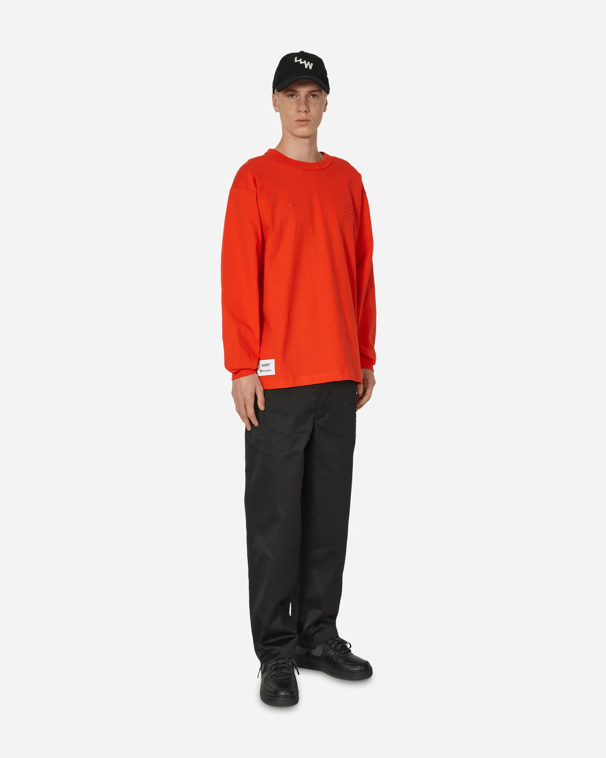 WTAPS Academy Longsleeve T-Shirt Orange - Image 4