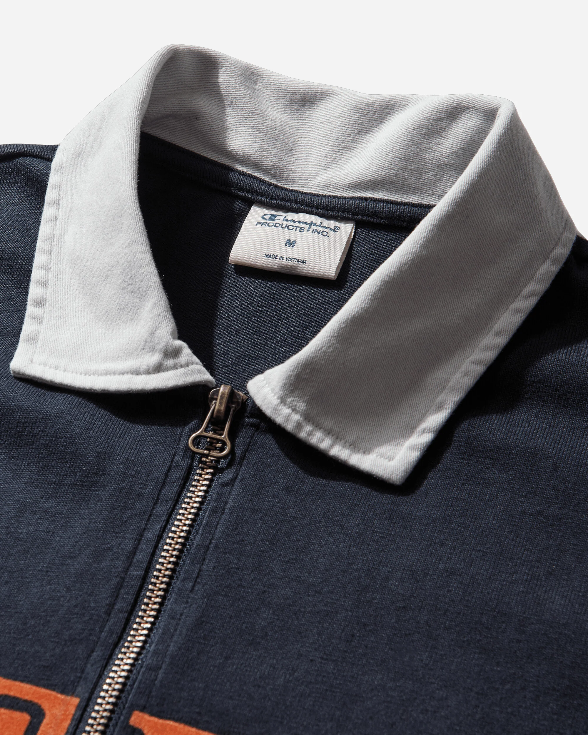 Men's Time Capsule Half Zip Polo Shirt Dark Blue - Image 4