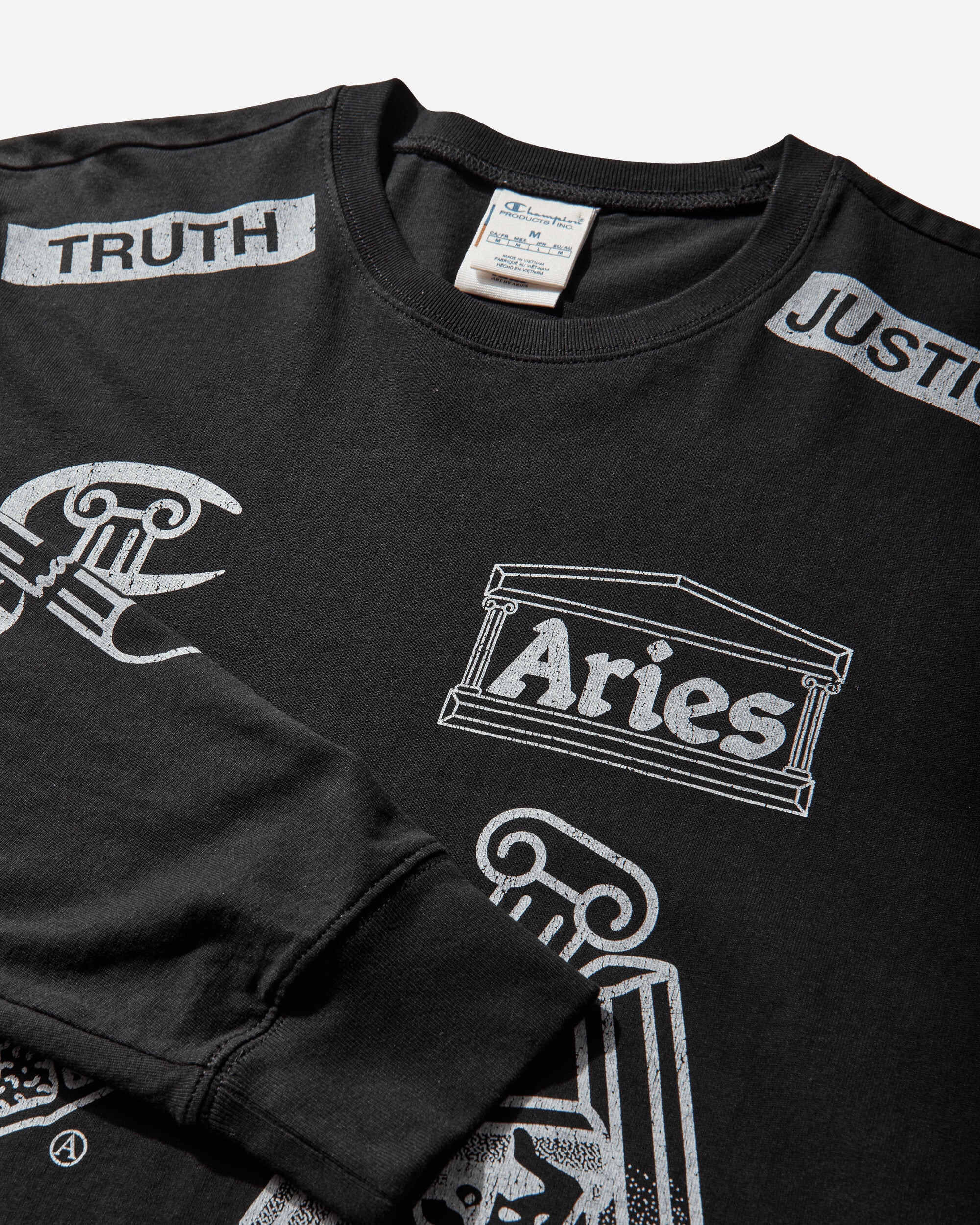 Aries Sponsor Longsleeve T-Shirt Black - Image 4