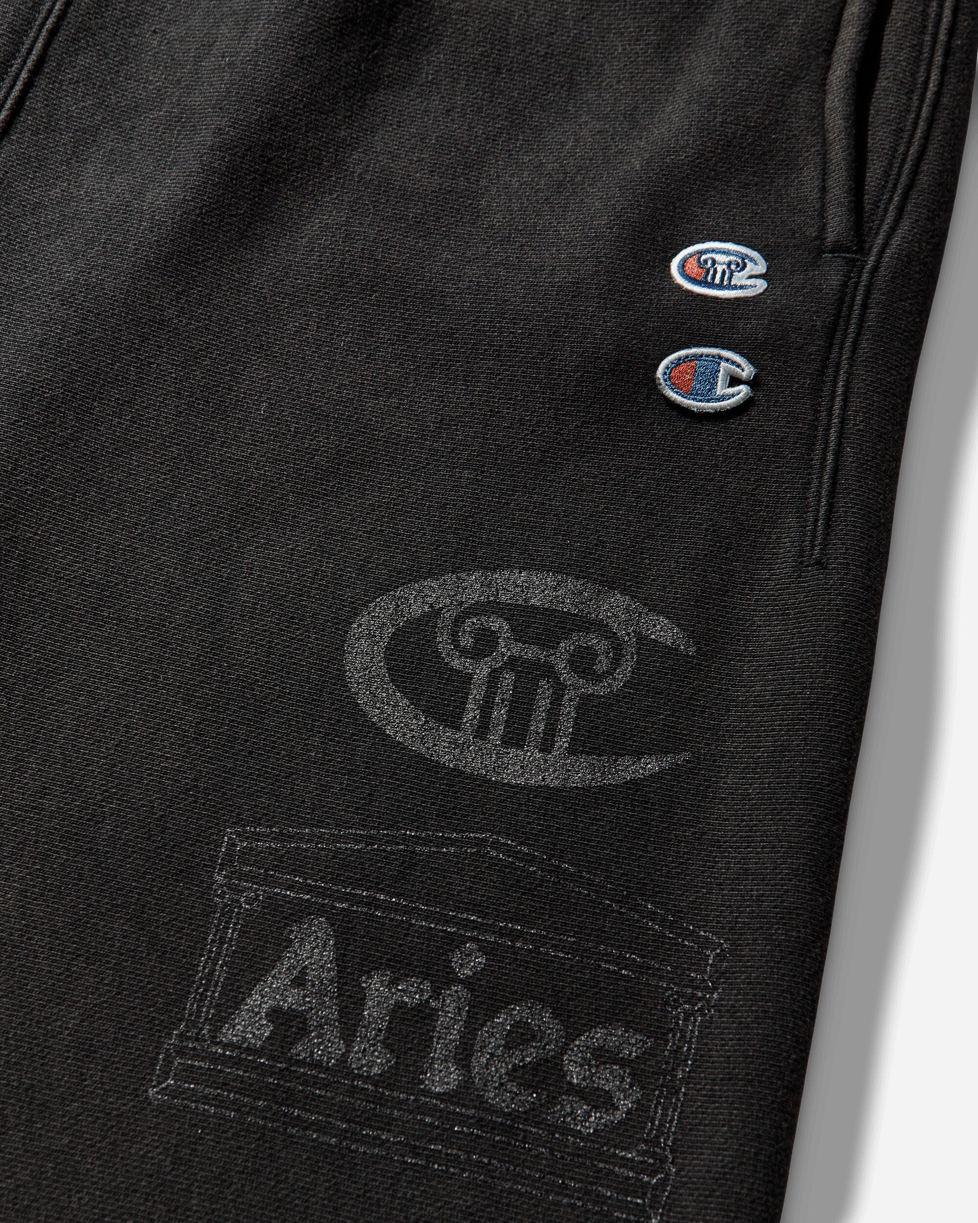 Aries Colonna Straight Sweatpants Black - Image 3