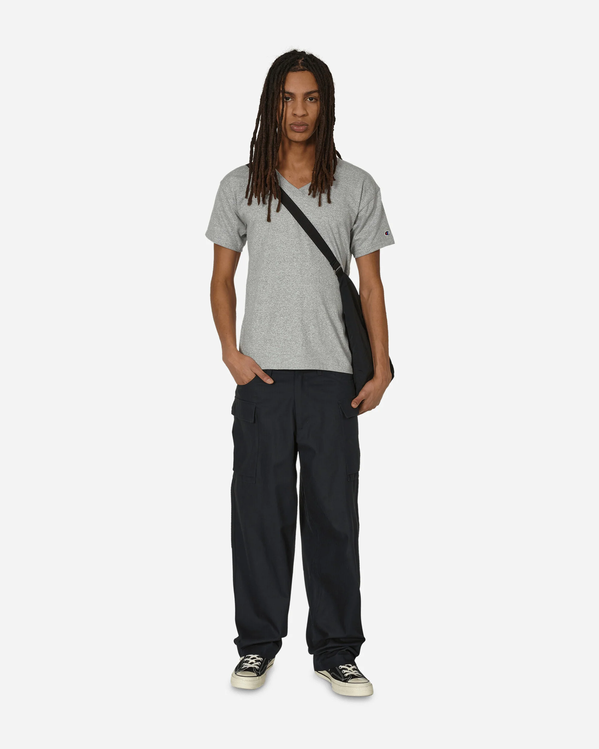 Made in Japan V-Neck T-Shirt Oxford Gray - Image 4