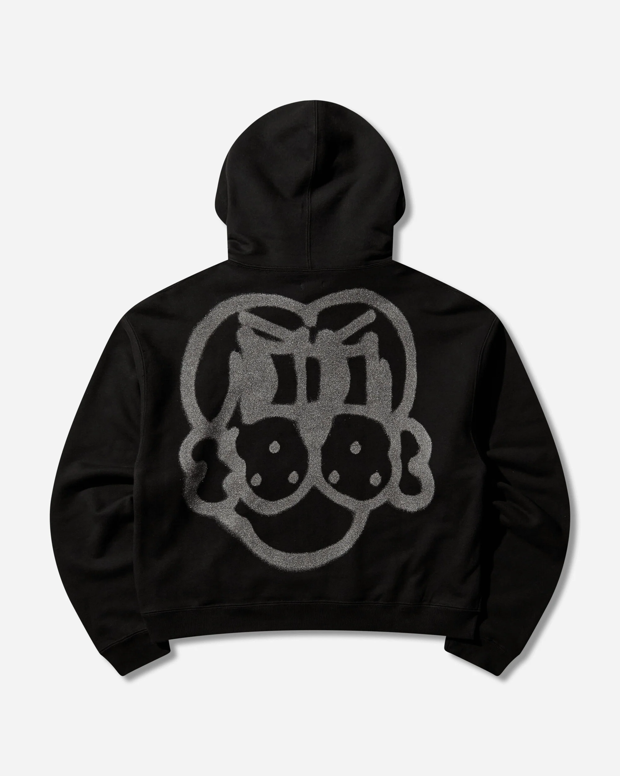 Men's Reflective Finesse Pup Hoodie Black - Image 2