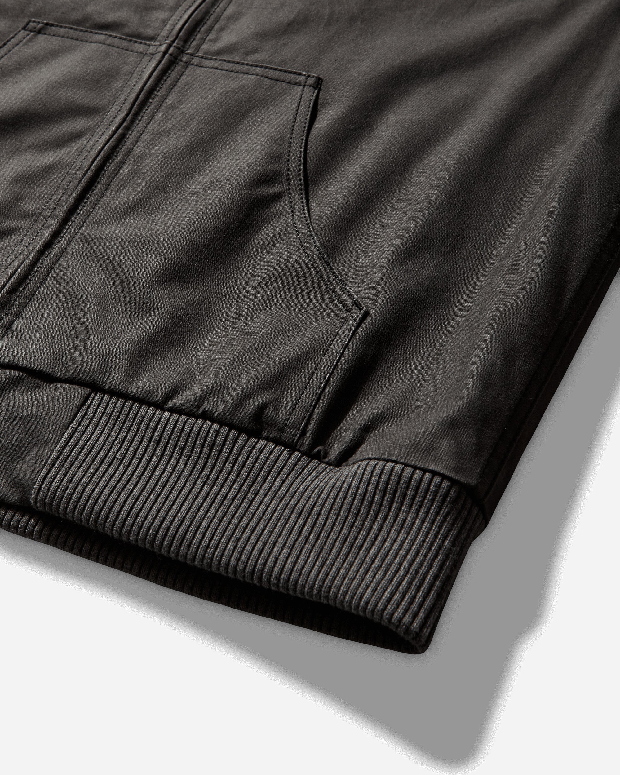 Men's Work Jacket Washed Black - Image 4