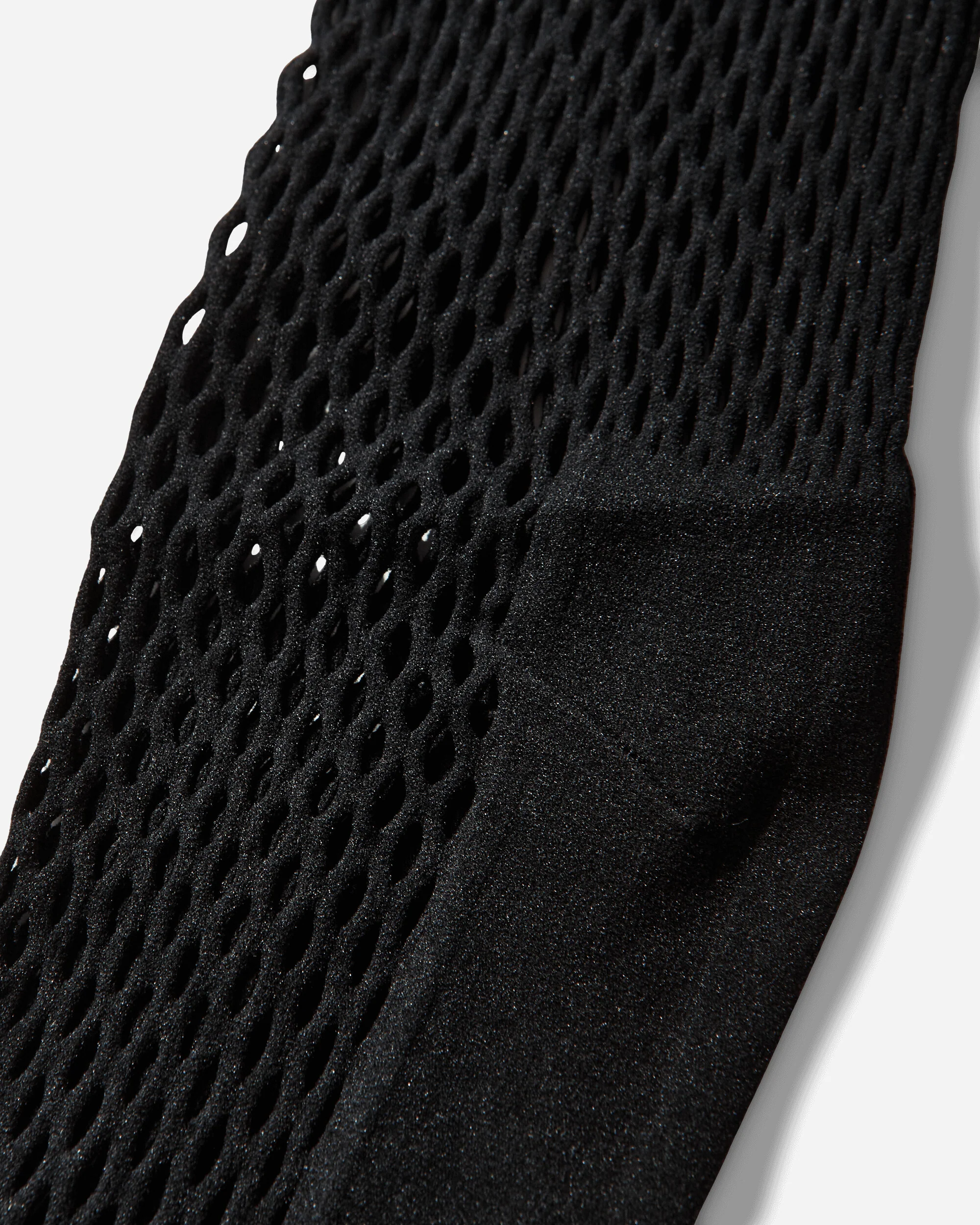 Nylon Mesh Long Socks Black - Image 4