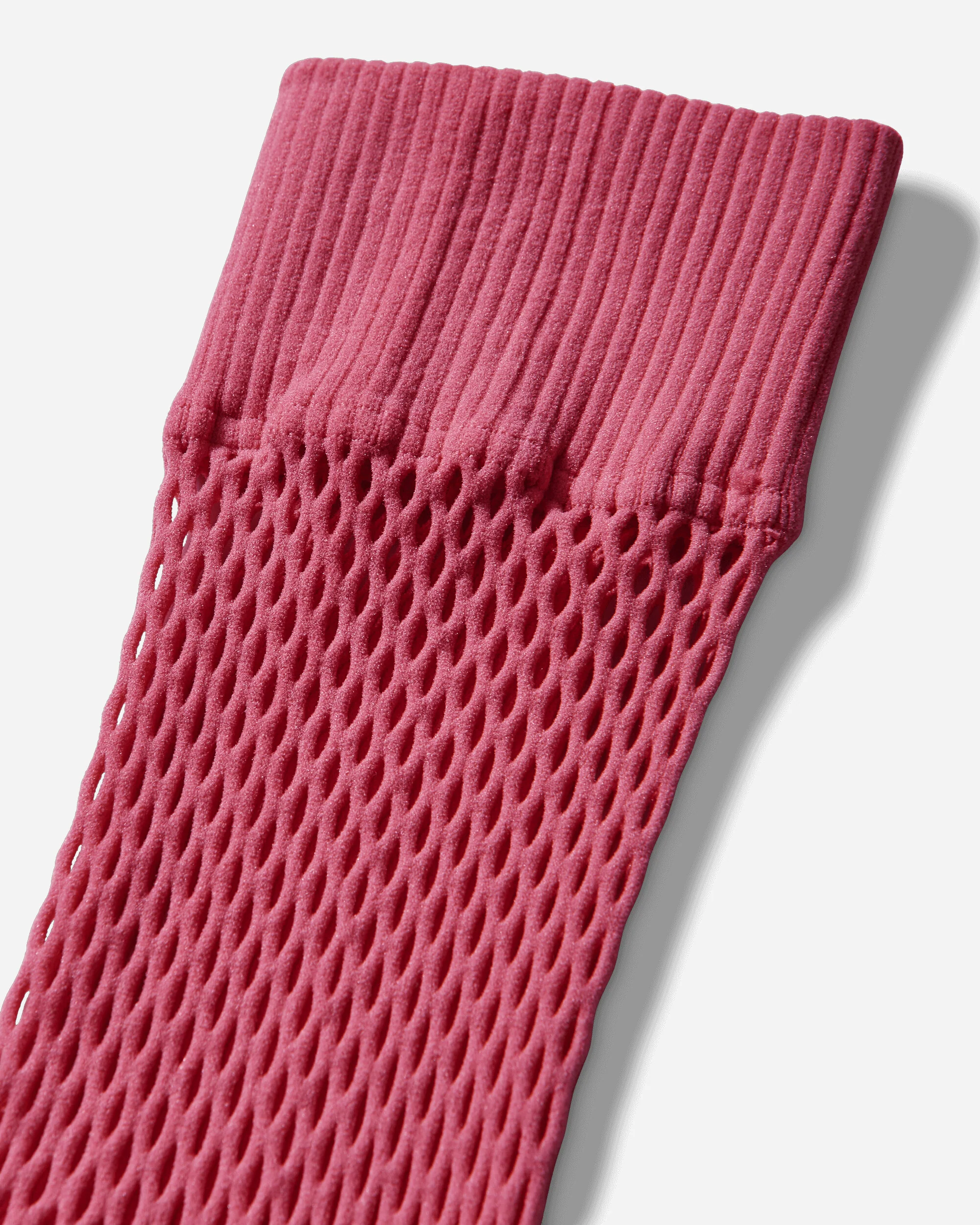 Nylon Mesh Long Socks Pink - Image 3