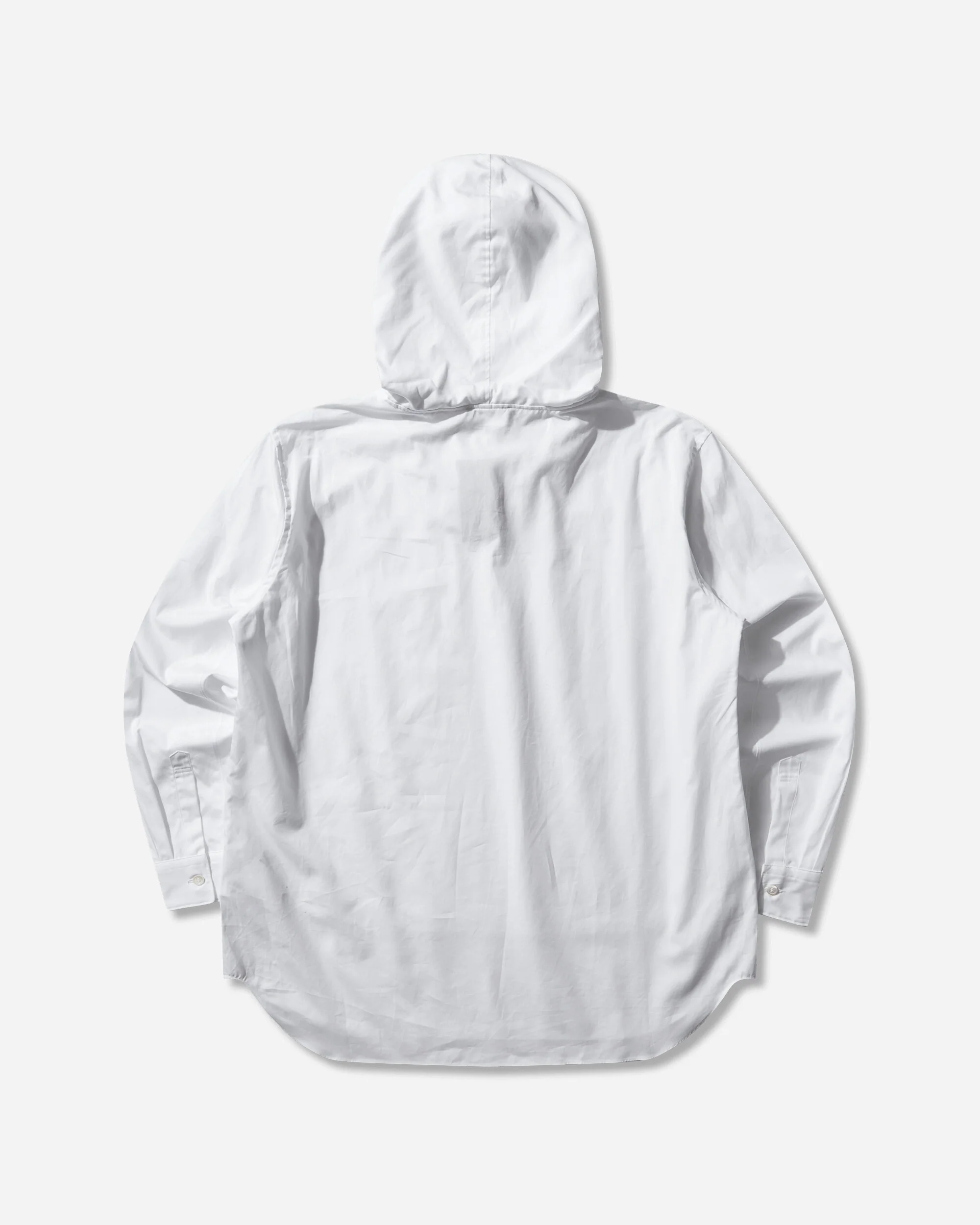 Men's Double-Layer Hooded Shirt White - Image 2
