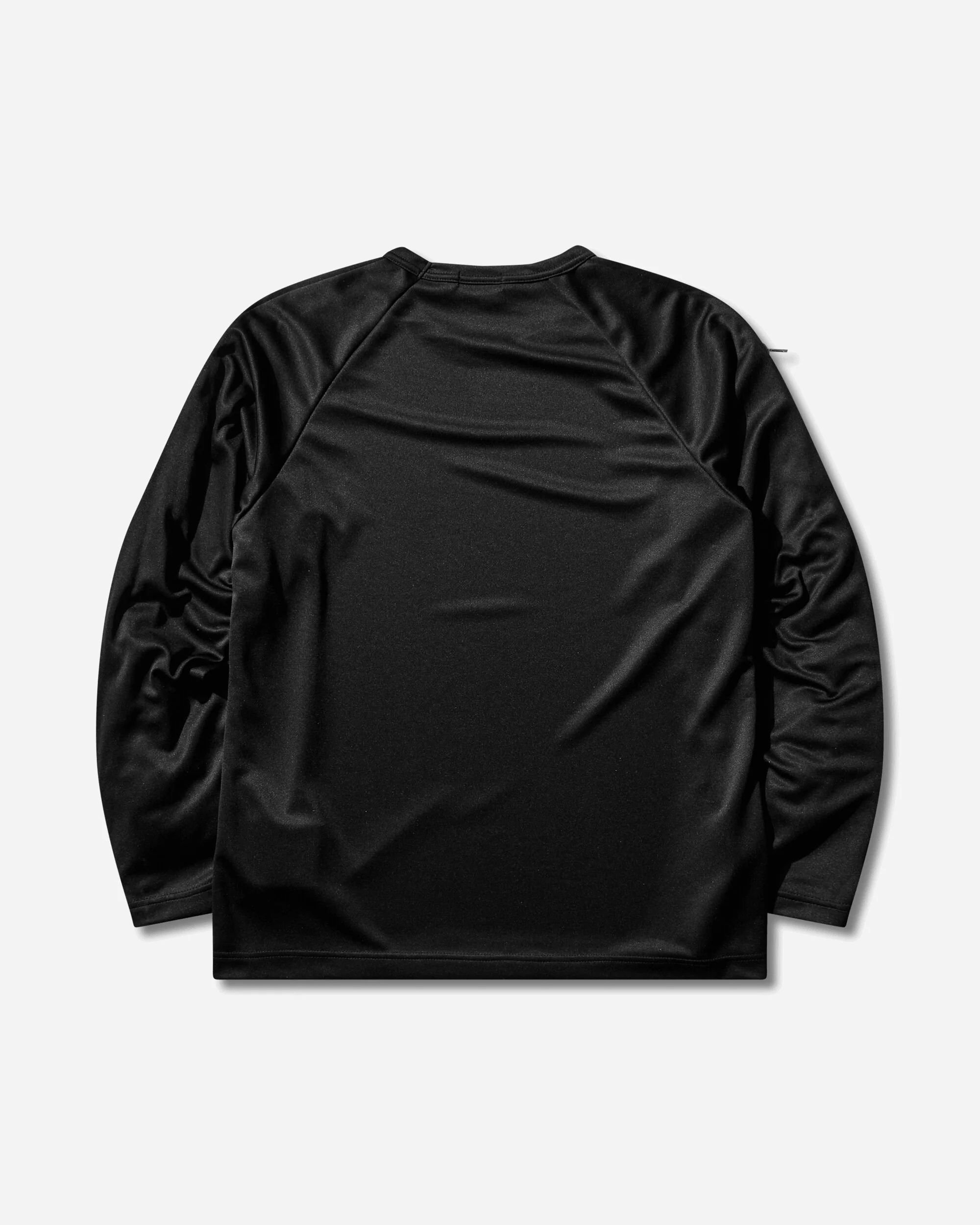Men's Zipped Ruffle Sleeves T-Shirt Black - Image 2