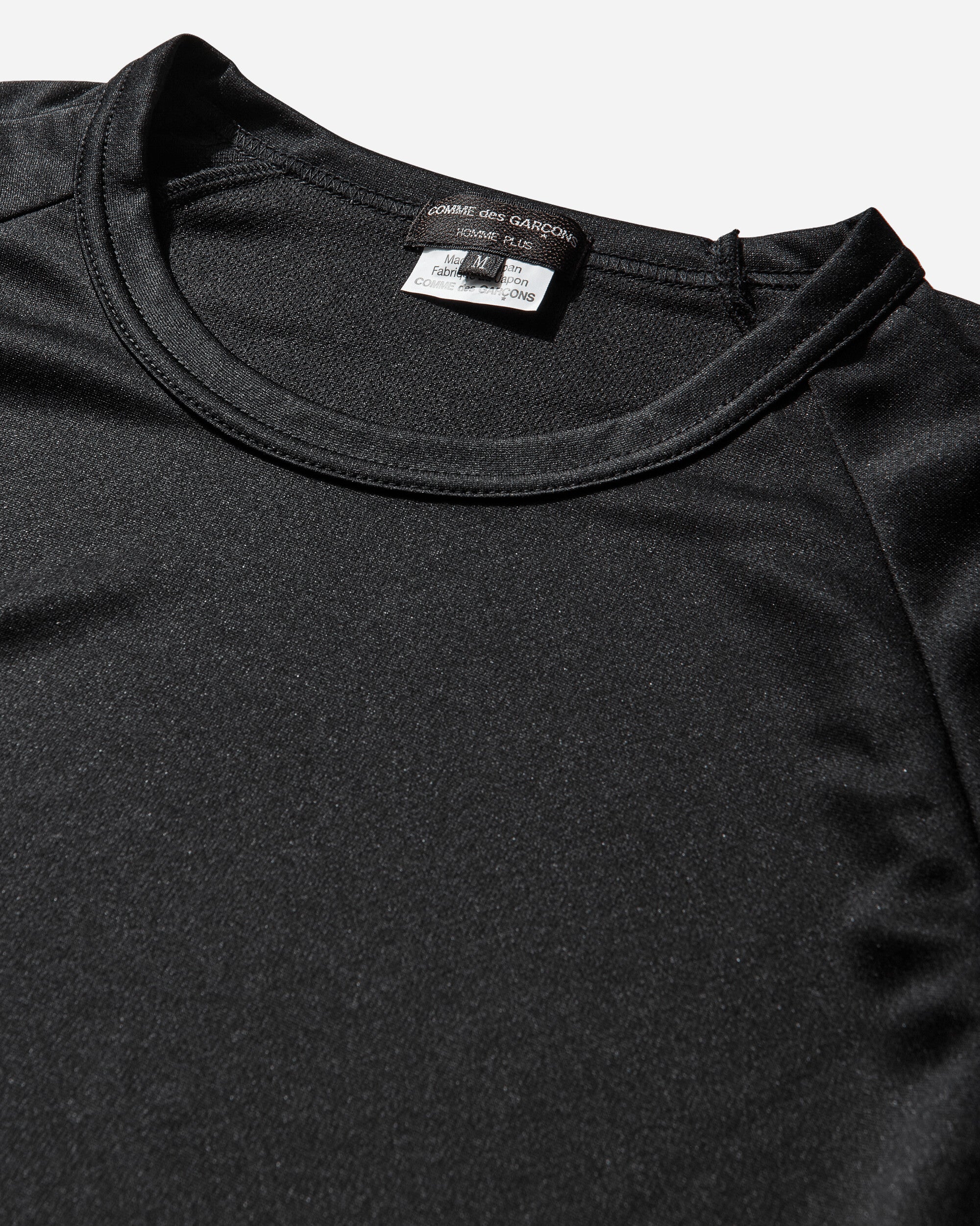 Men's Zipped Ruffle Sleeves T-Shirt Black - Image 4