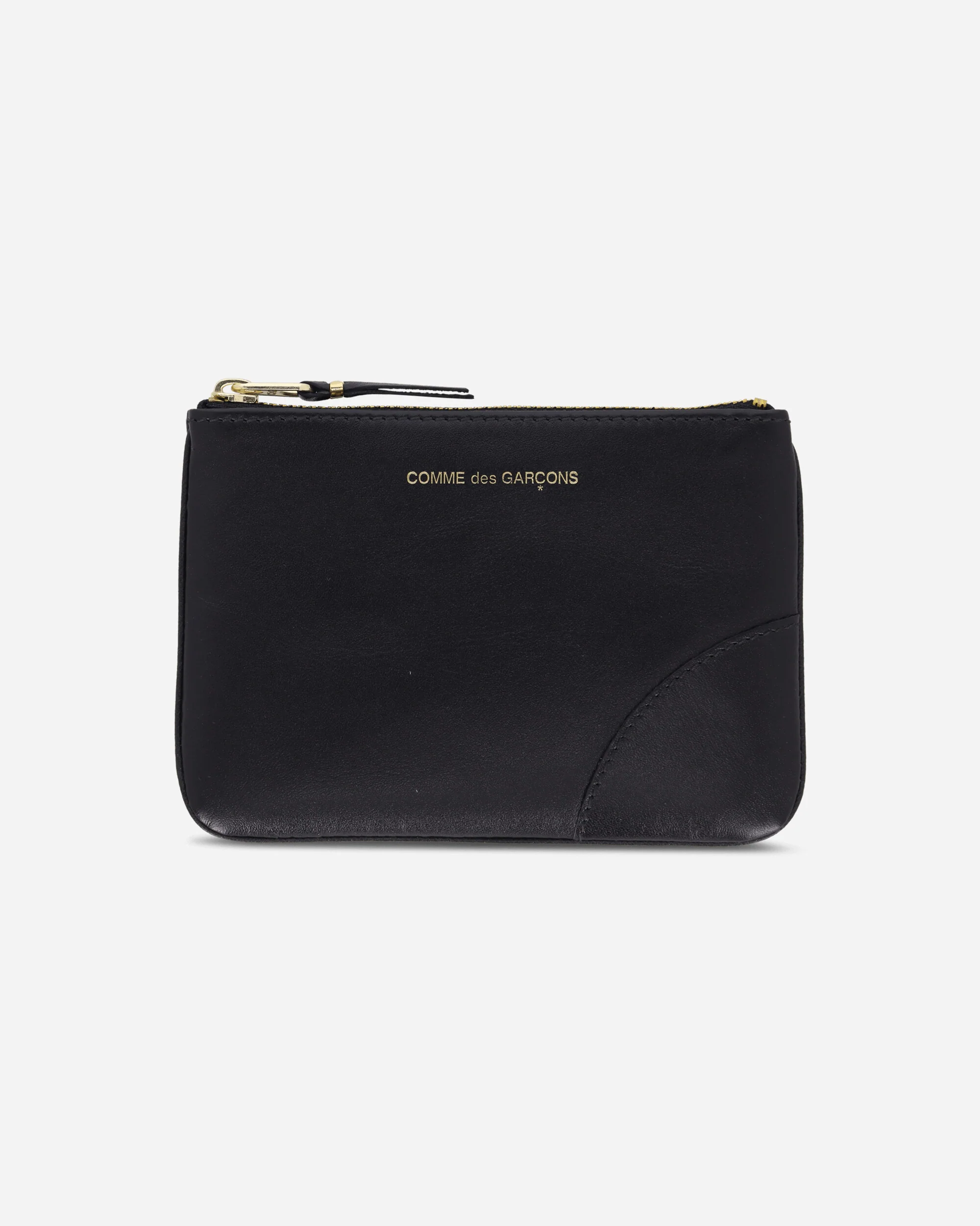 Classic Leather Zip Pouch Black - Image 2