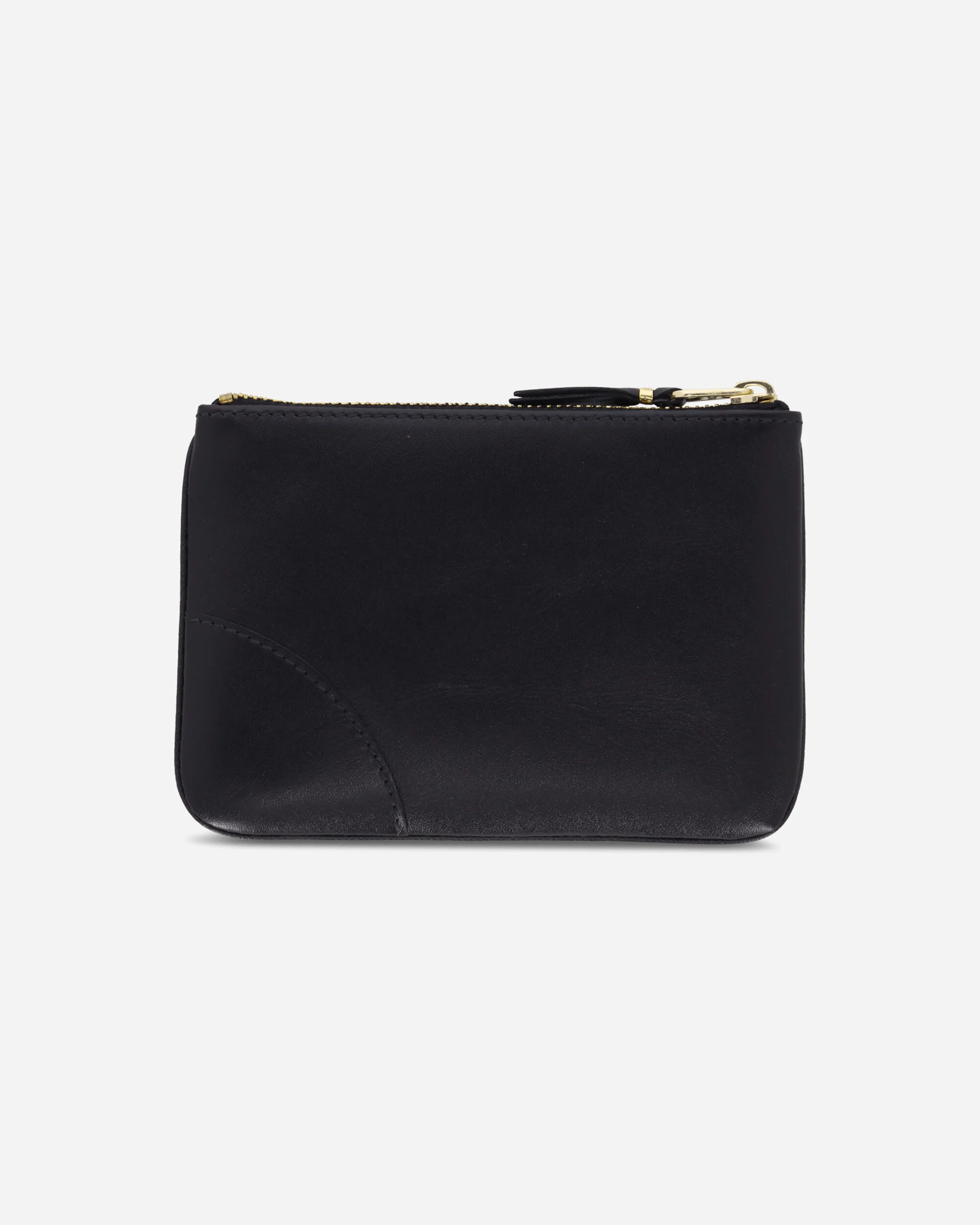 Classic Leather Zip Pouch Black - Image 3