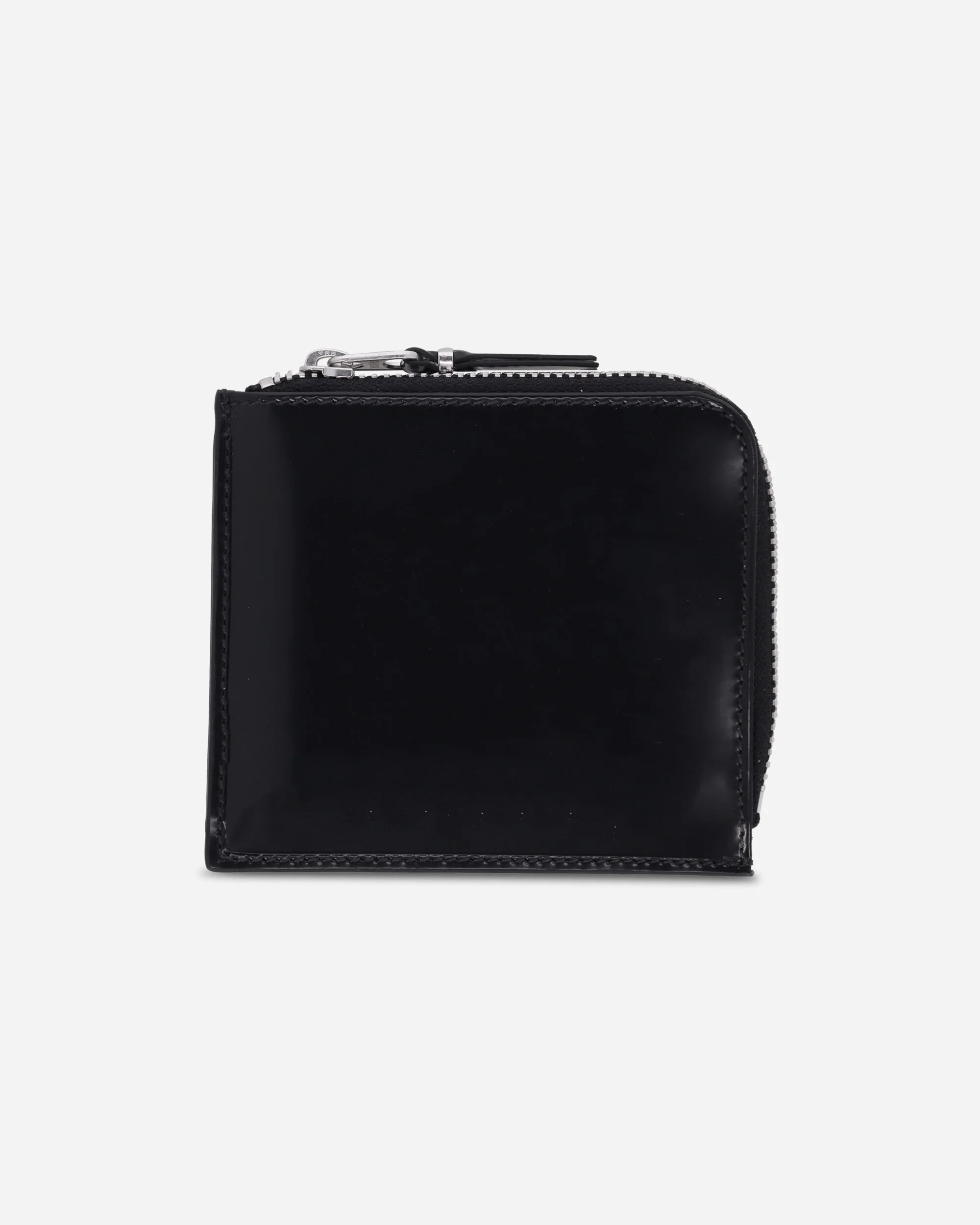 Mirror Inside Zip Around Wallet Black / Silver - Image 2