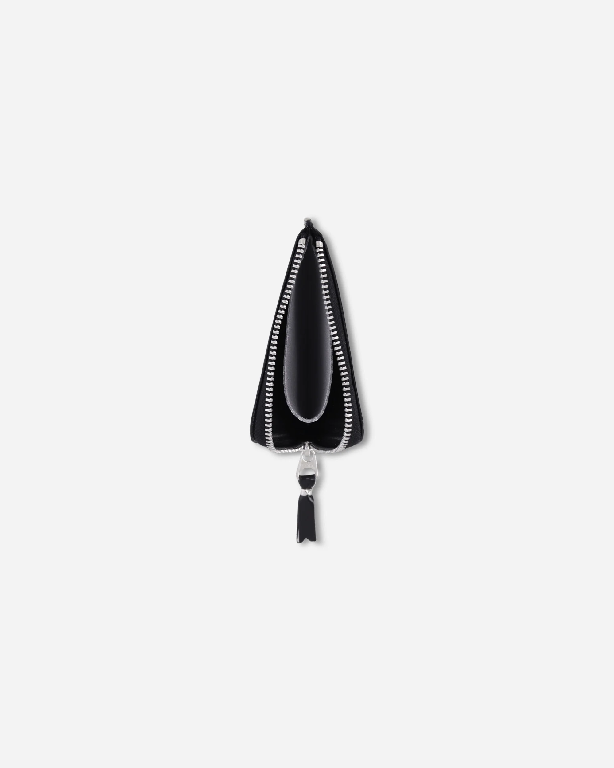 Mirror Inside Zip Around Wallet Black / Silver - Image 3