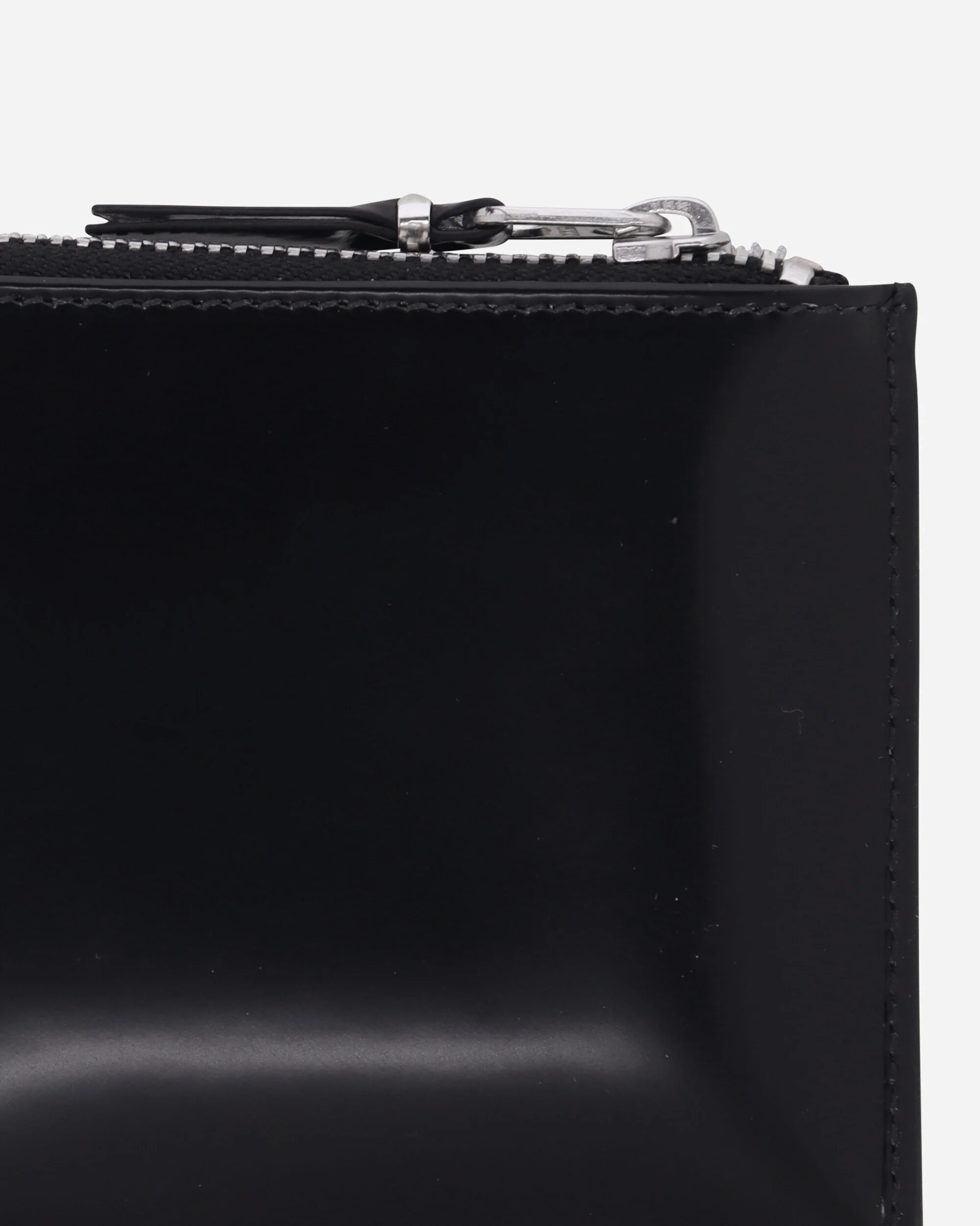 Mirror Inside Zip Around Wallet Black / Silver - Image 5