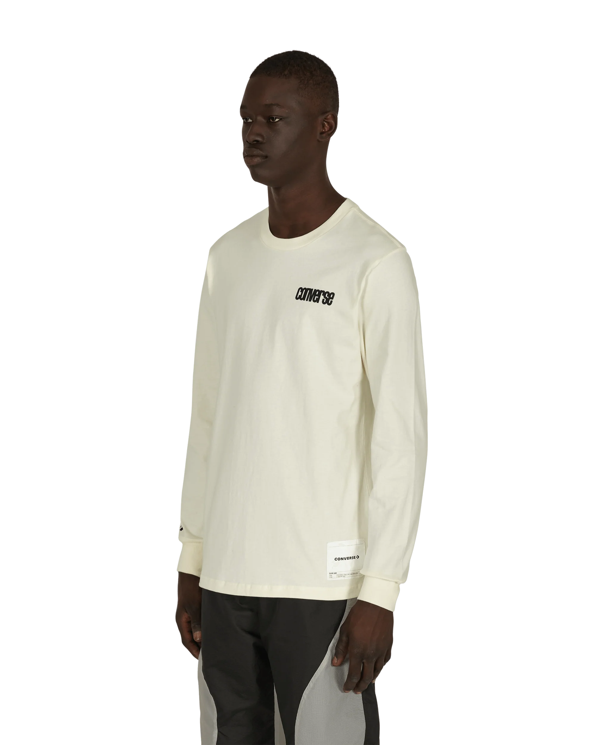 Slam Jam Long Sleeve T-Shirt Beige - Image 3