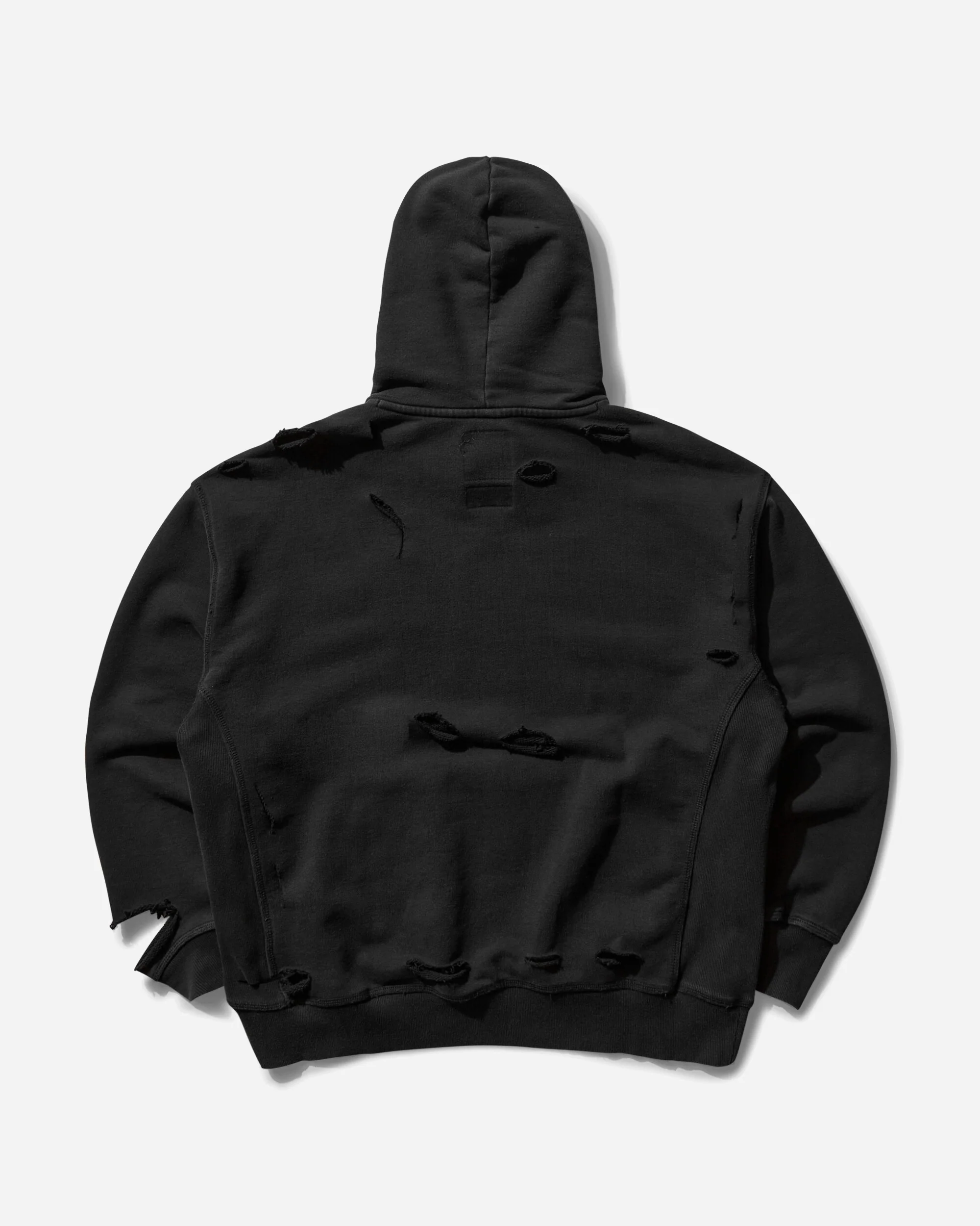 Slam Jam Destroyed Hoodie Black - Image 2