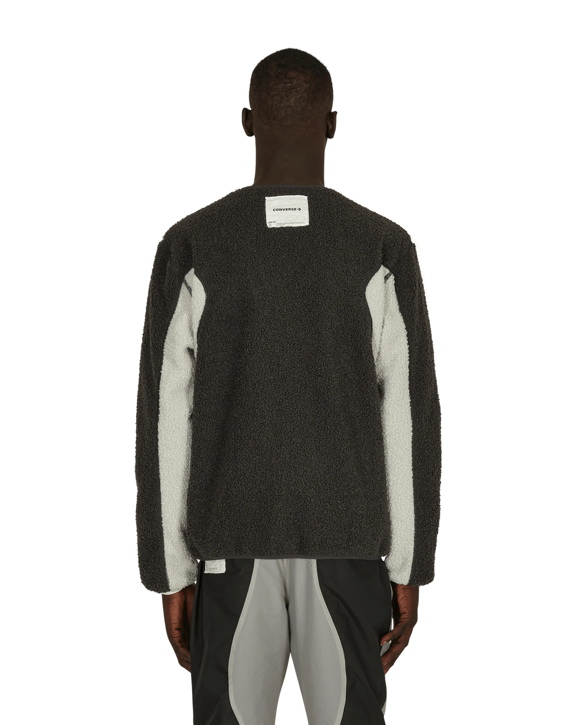 Slam Jam Sherpa Reversible Jacket Black - Image 4