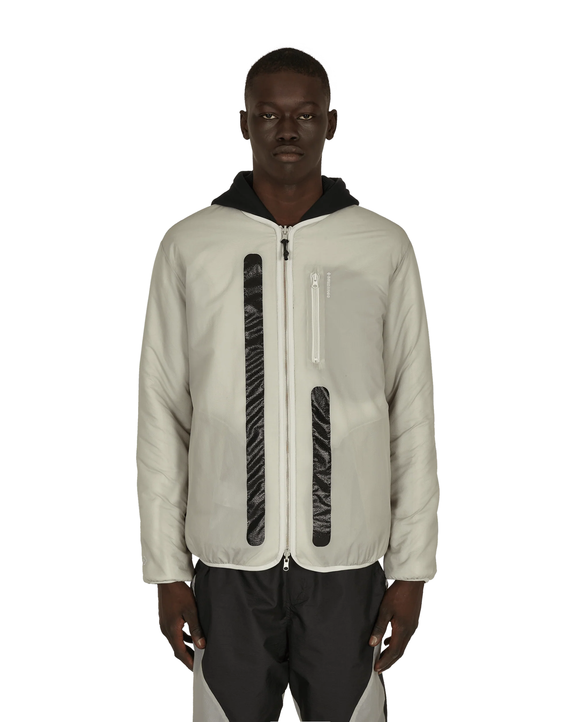 Slam Jam Sherpa Reversible Jacket Grey - Image 5