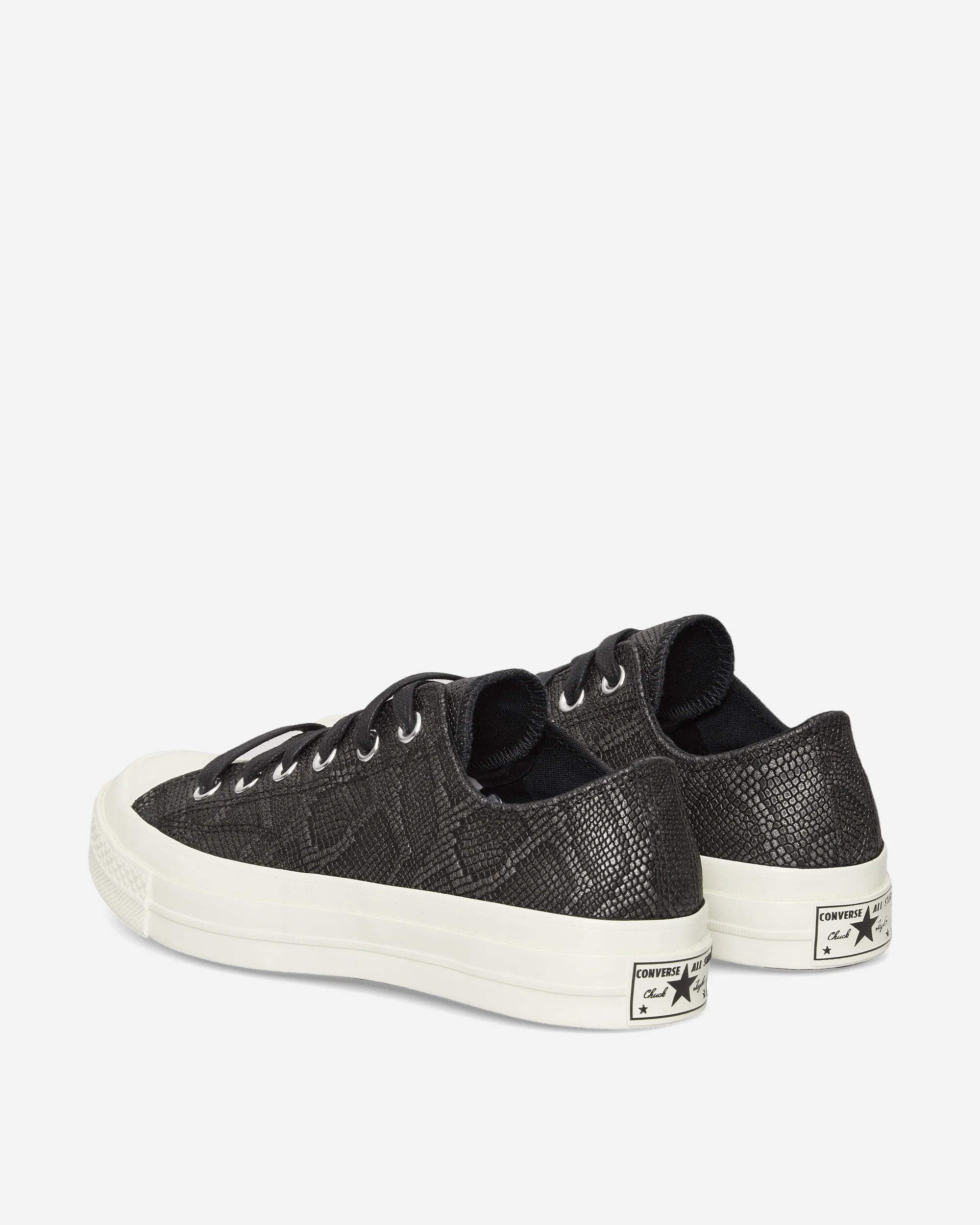 Chuck 70 Snakeskin Print Sneakers Black - Image 4
