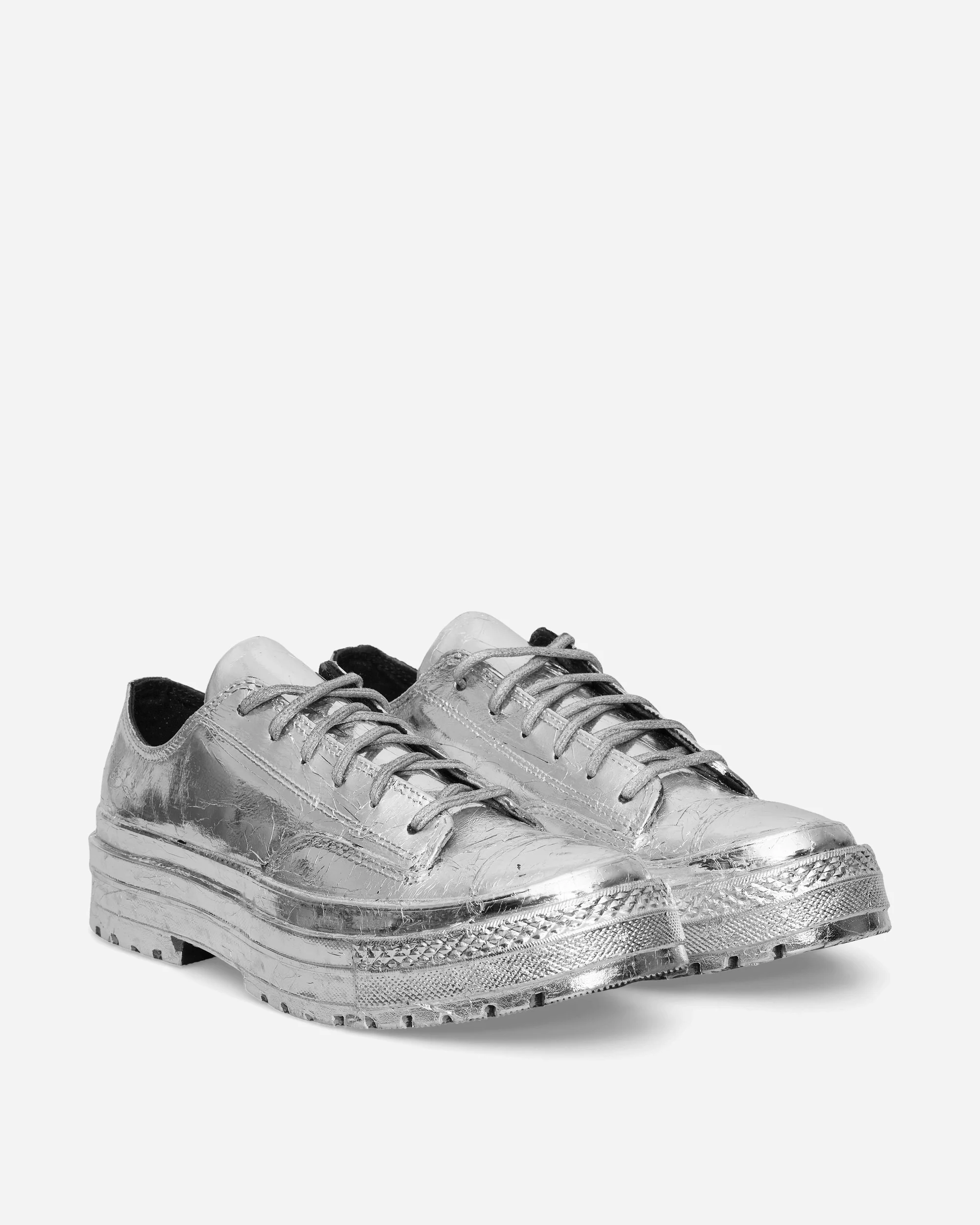 Chuck 70 National Leather Limited Edition Sneakers Silver Foil - Image 2