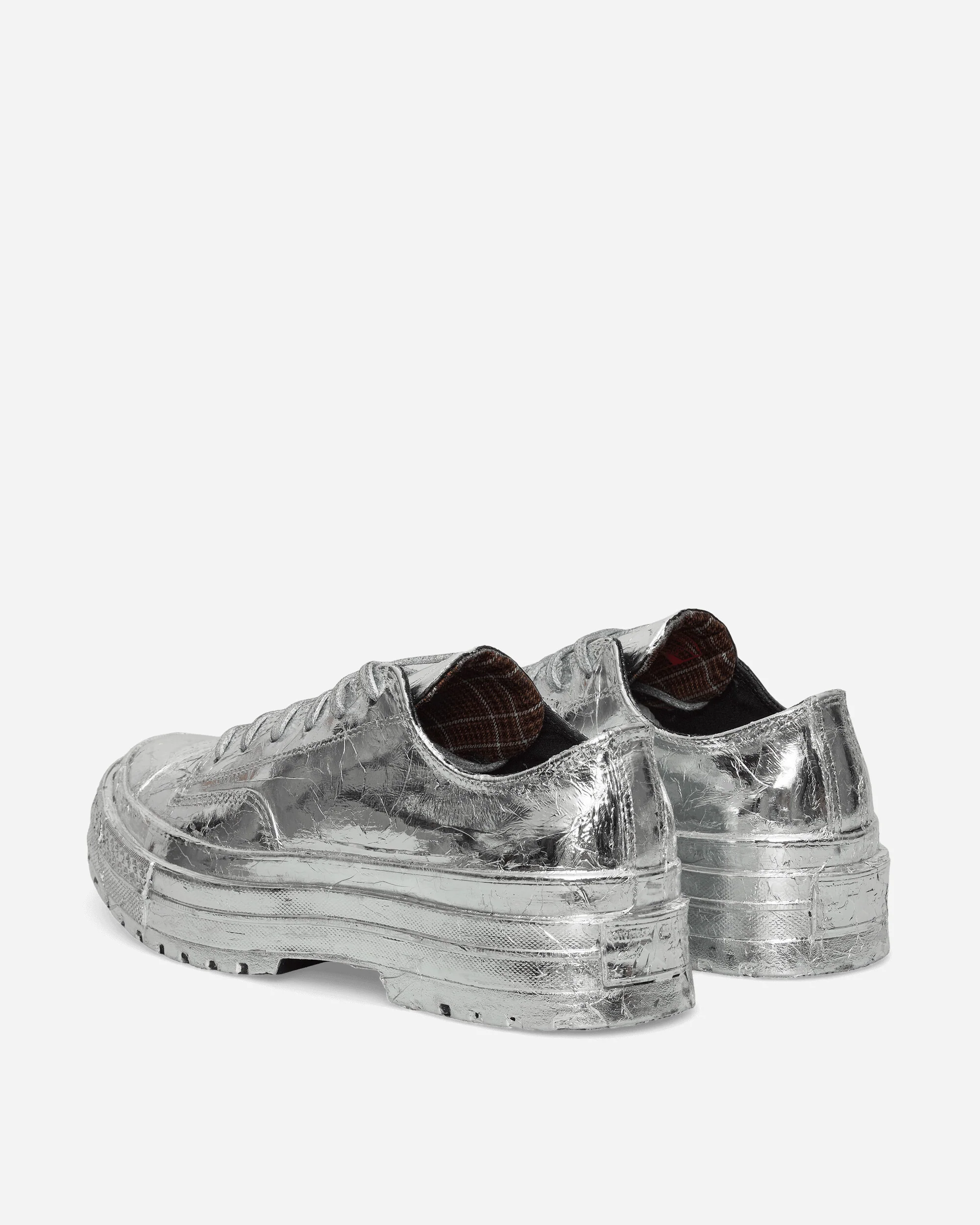 Chuck 70 National Leather Limited Edition Sneakers Silver Foil - Image 4