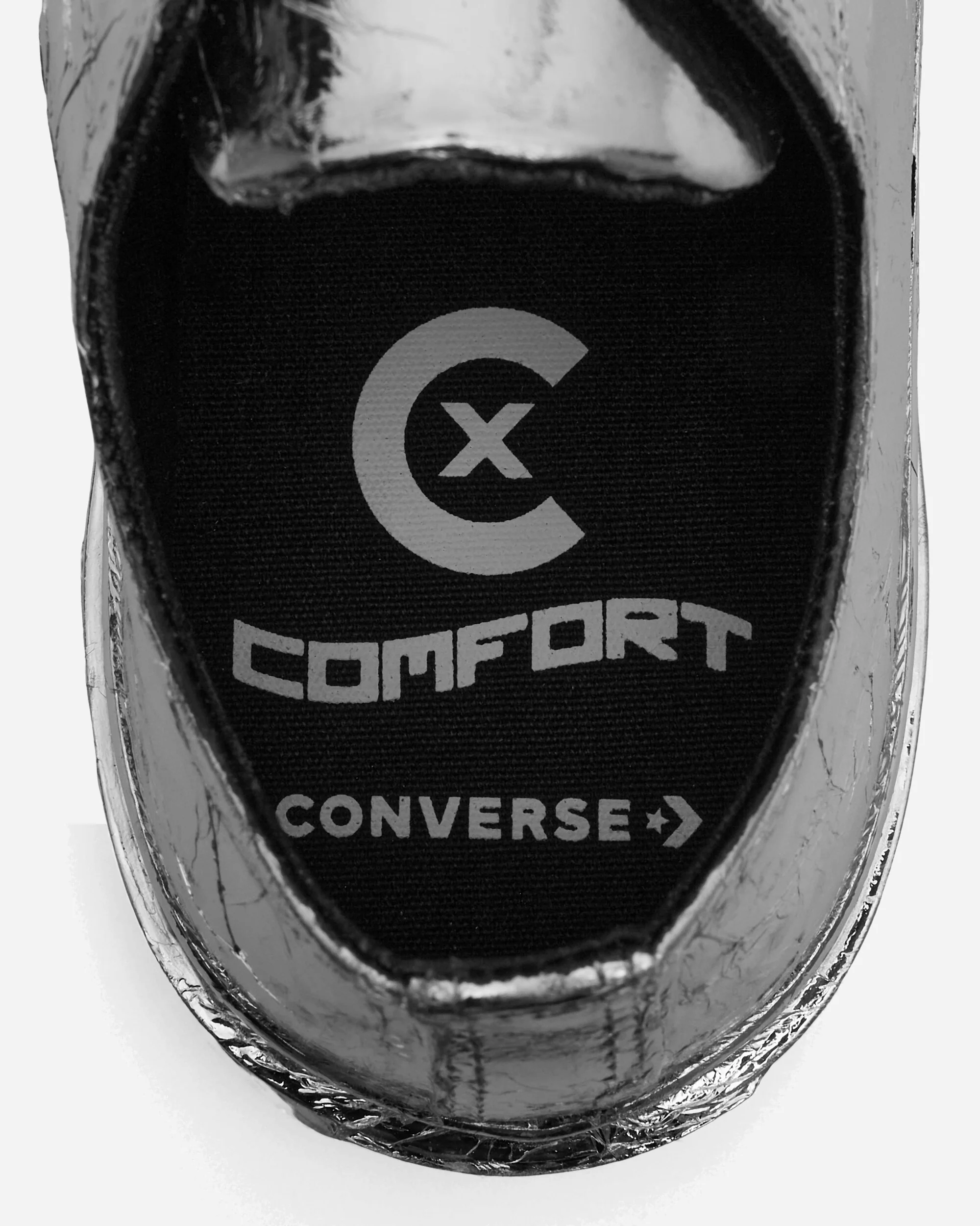 Chuck 70 National Leather Limited Edition Sneakers Silver Foil - Image 6