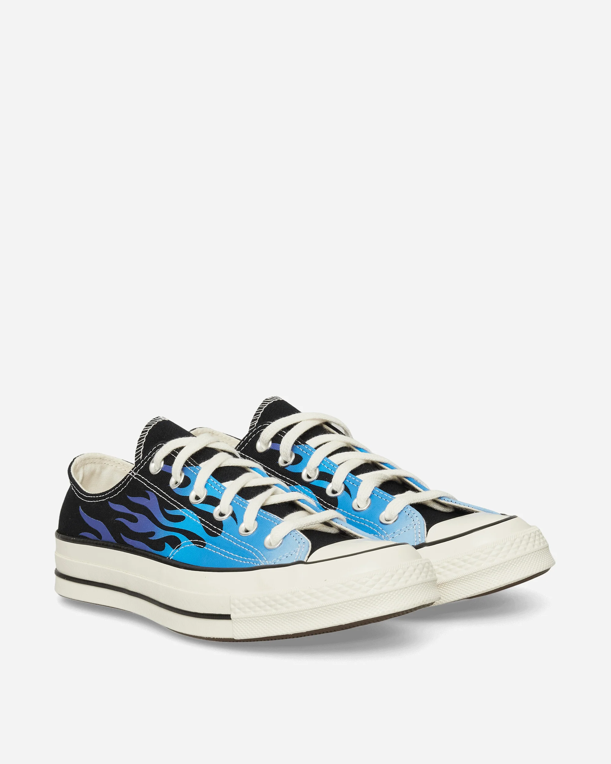 Chuck 70 Low Fire Sneakers Black / Blue It / Cobalt - Image 2