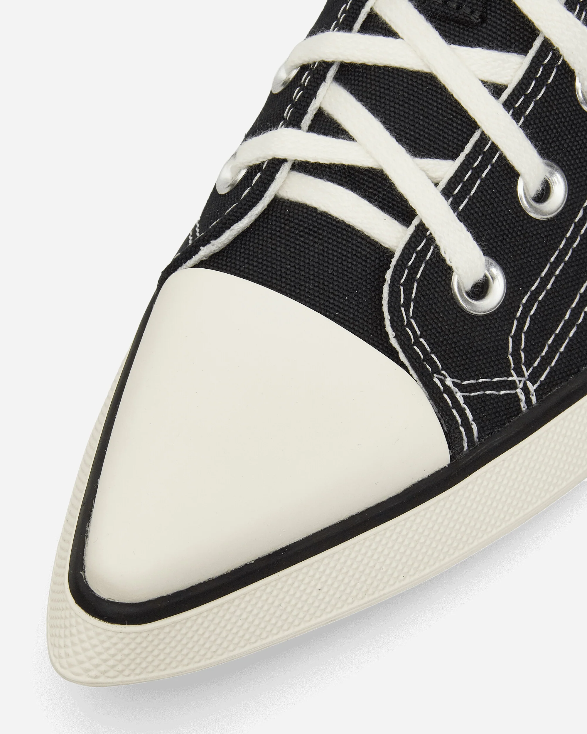 Women's Chuck 70 De Luxe Pointed Mule Heel Platform Sneakers Black - Image 6