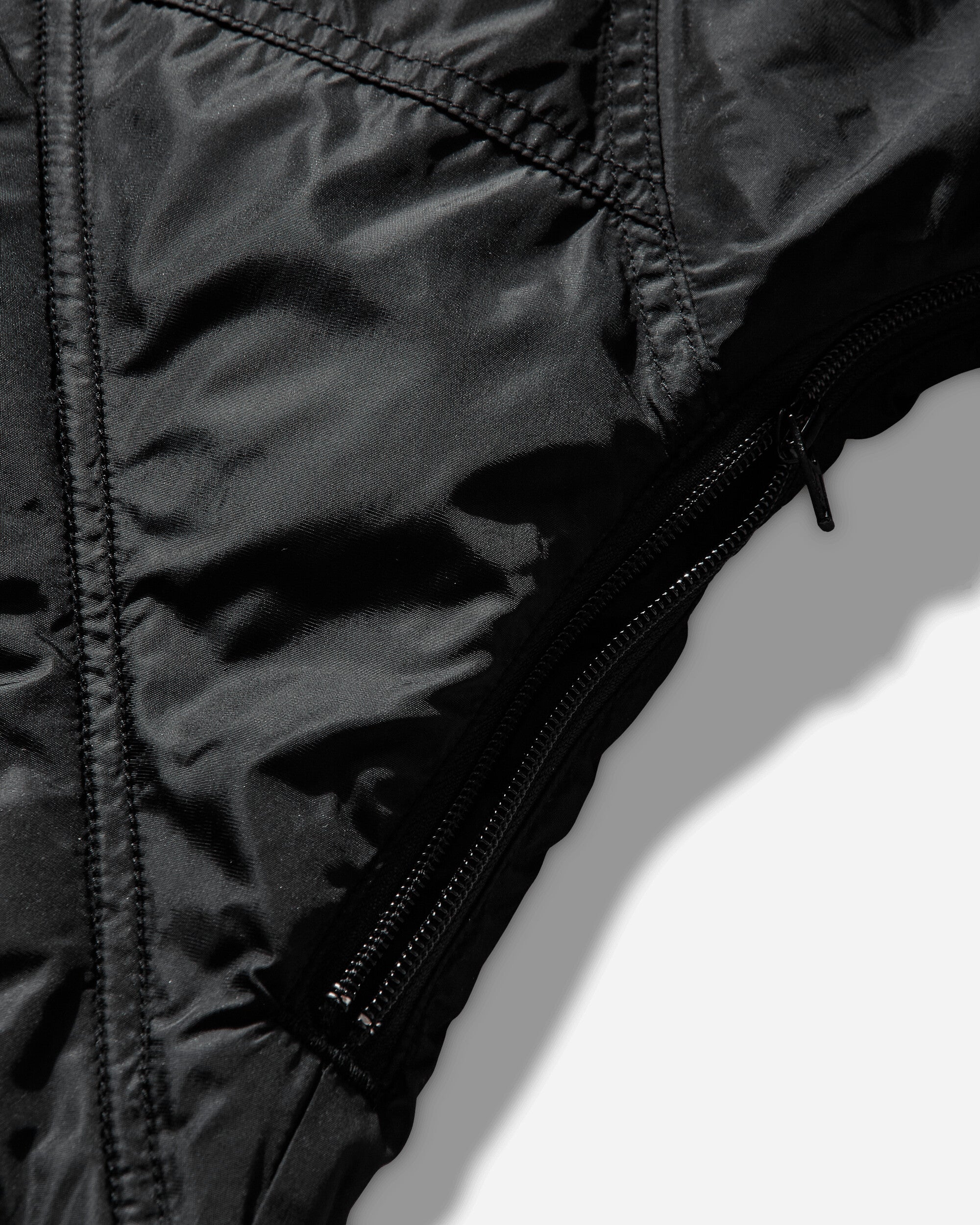 Men's Pillowneck Nylon Jacket Black - Image 4