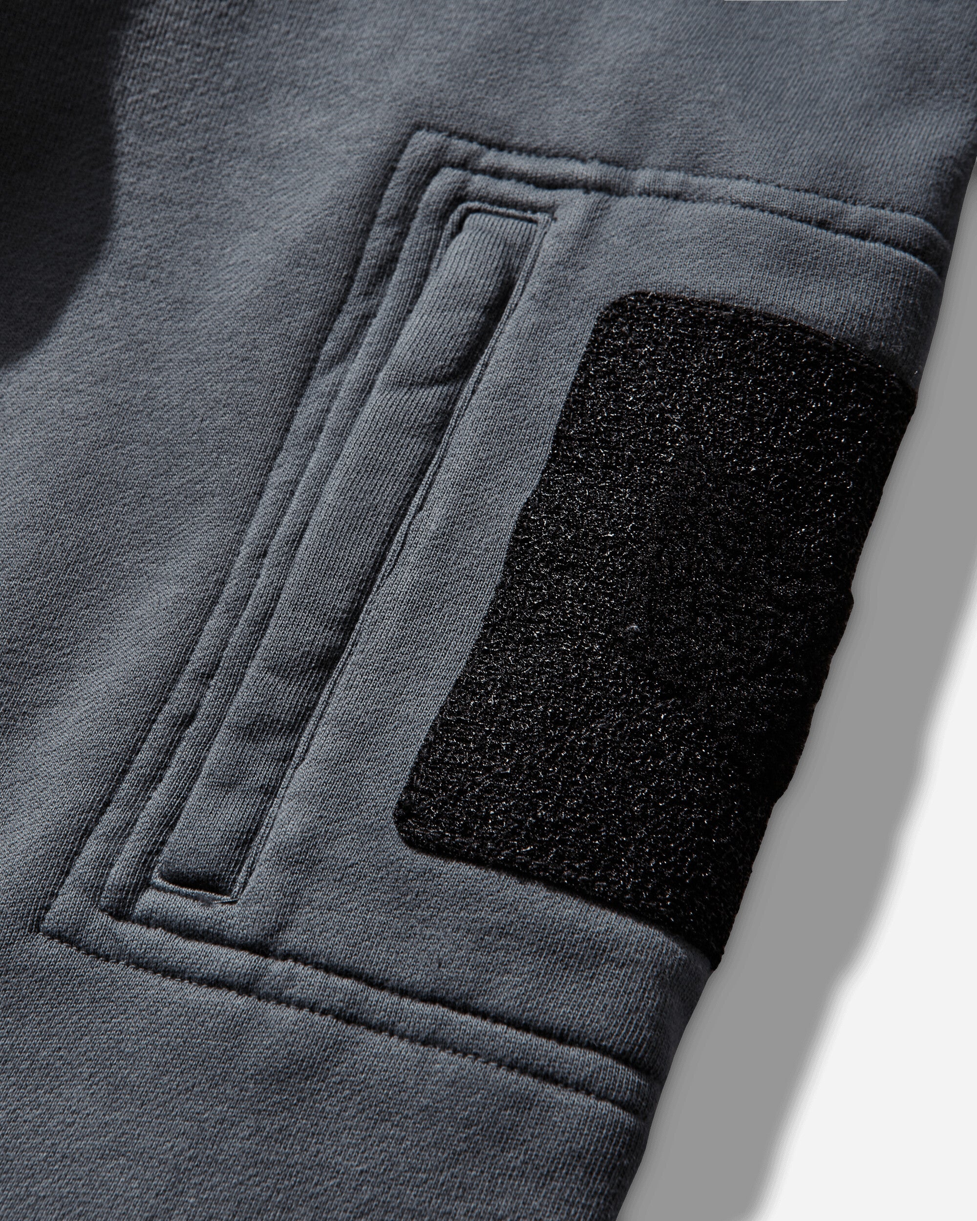 Men's Waffle Lined Hoodie Blue - Image 4