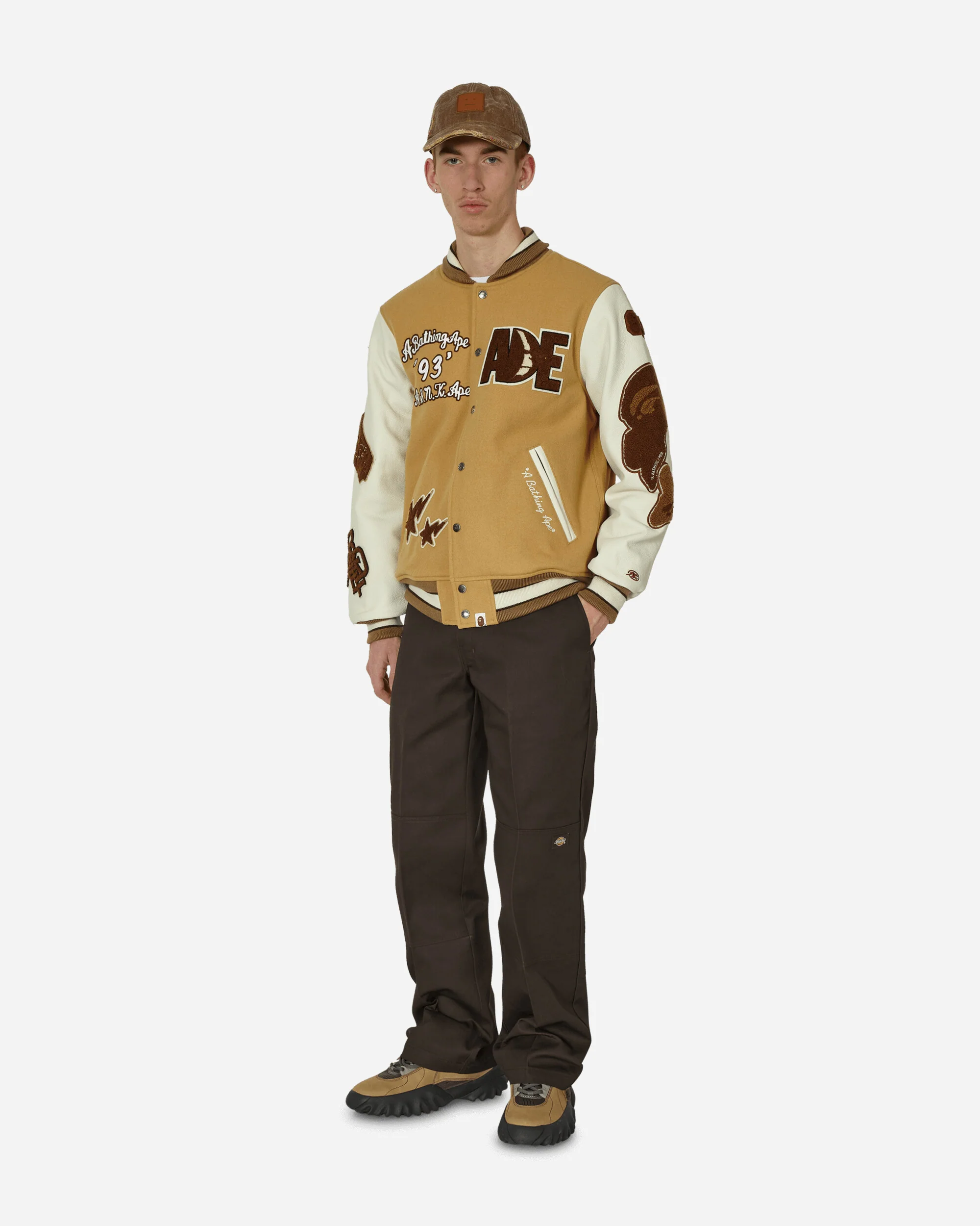 Double Knee Work Pants Dark Brown - Image 4