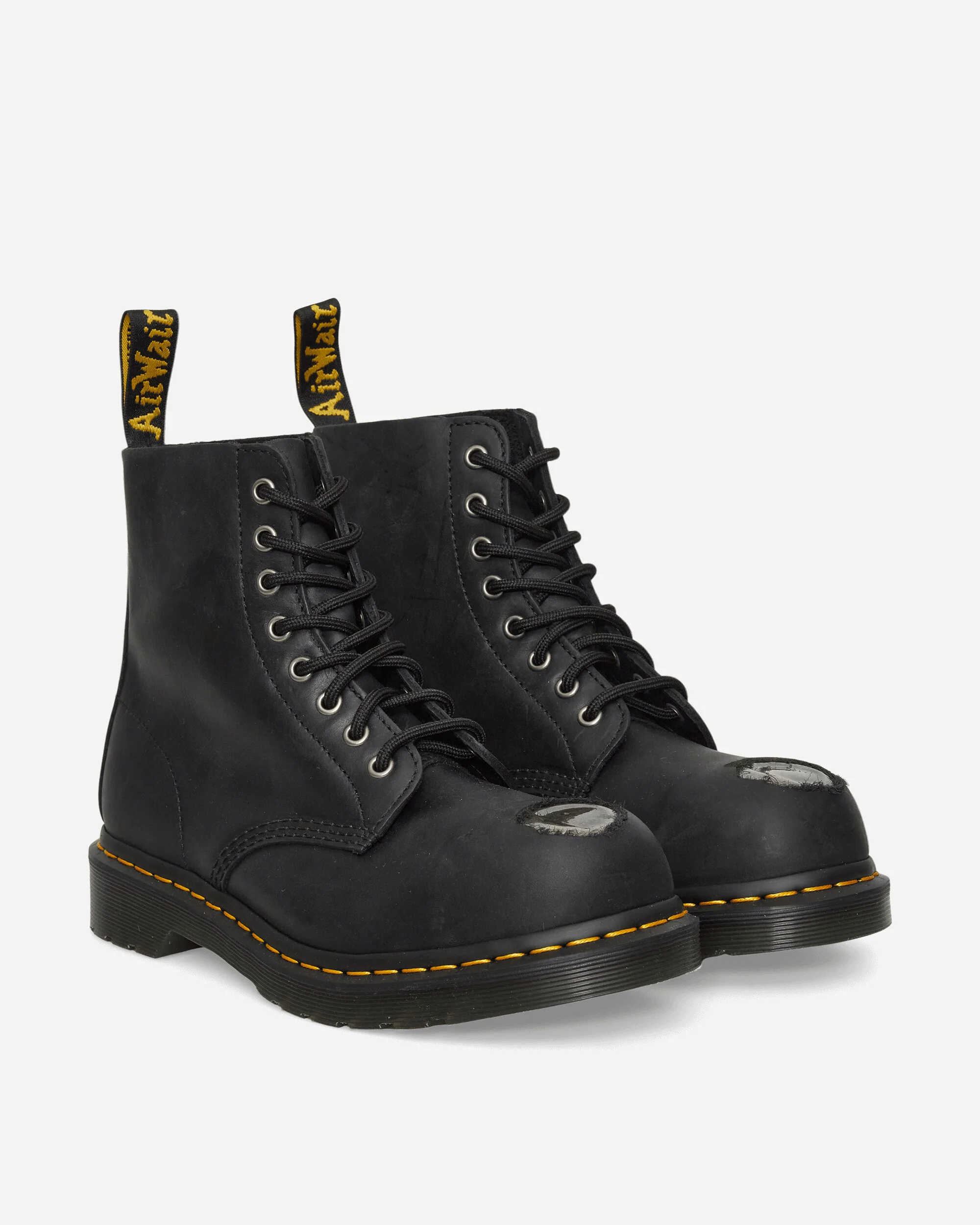 1460 Metal Toe Leather Boots Black - Image 2