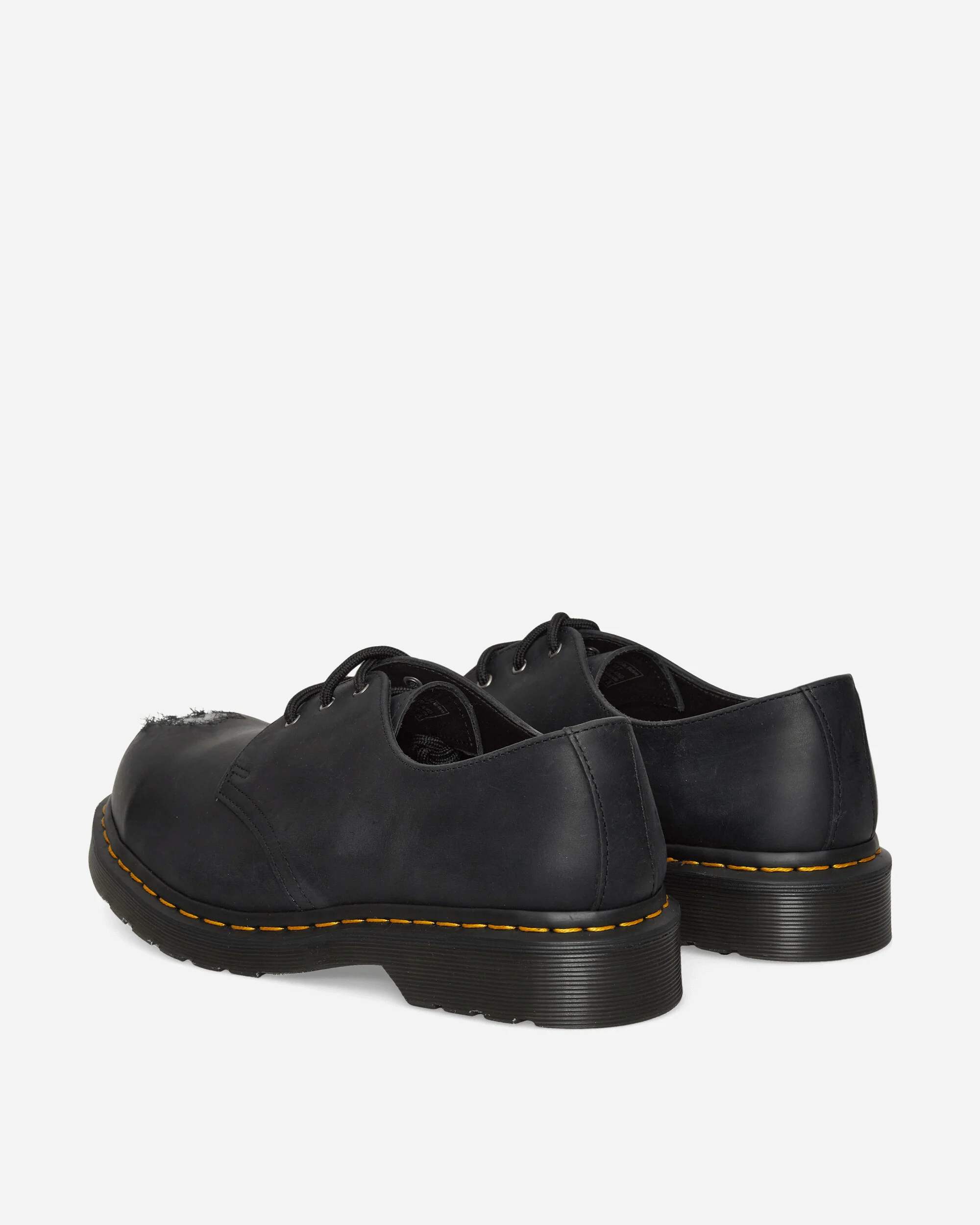1461 Metal Toe Leather Shoes Black - Image 4