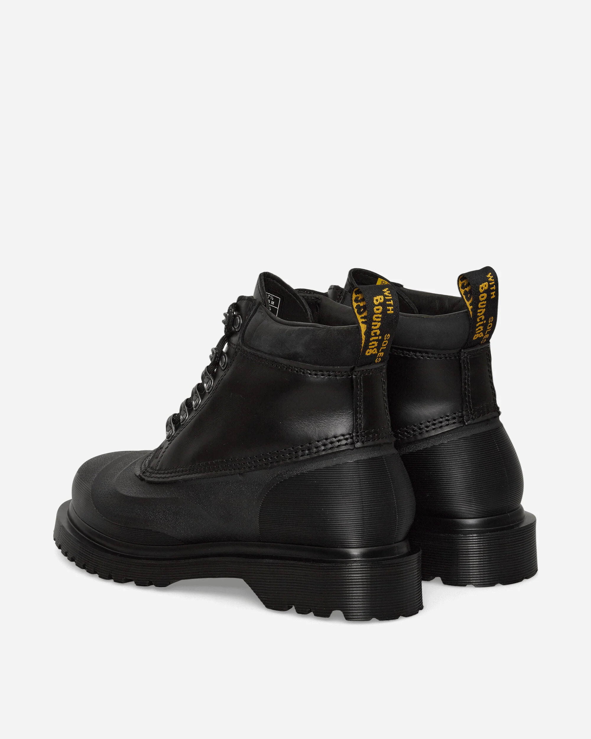 939 Sub Fleece Lined Leather Ankle Boots Black - Image 4