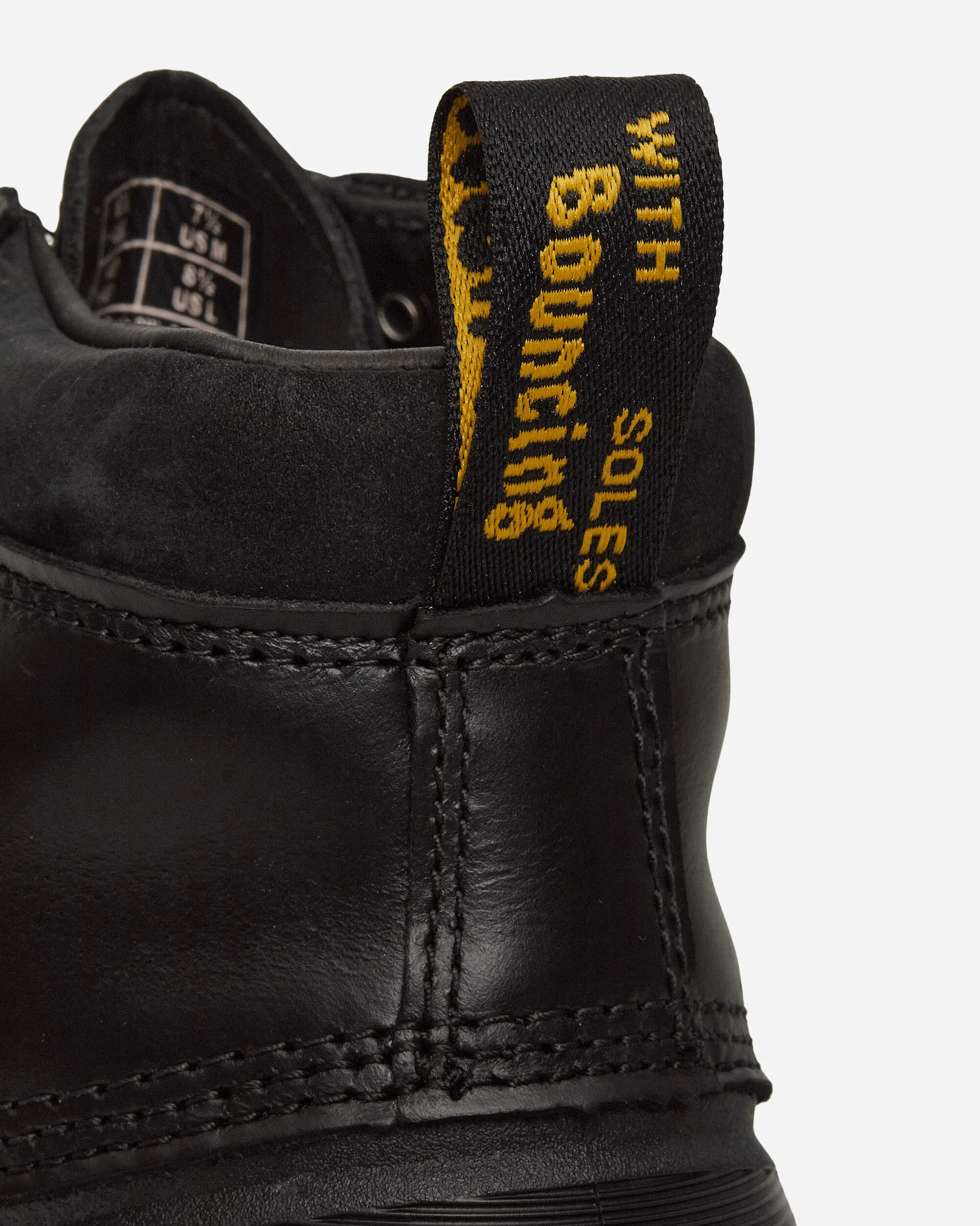 939 Sub Fleece Lined Leather Ankle Boots Black - Image 6