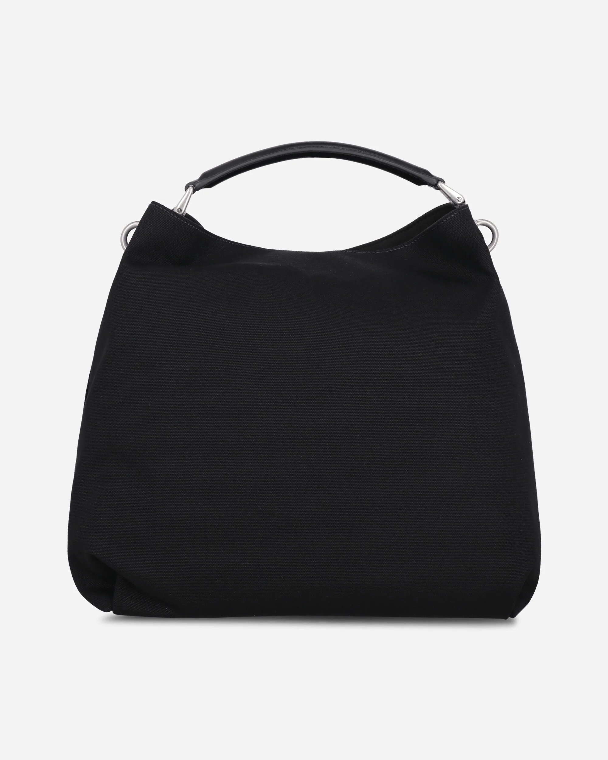 Cotton Canvas Shoulder Bag Black - Image 3