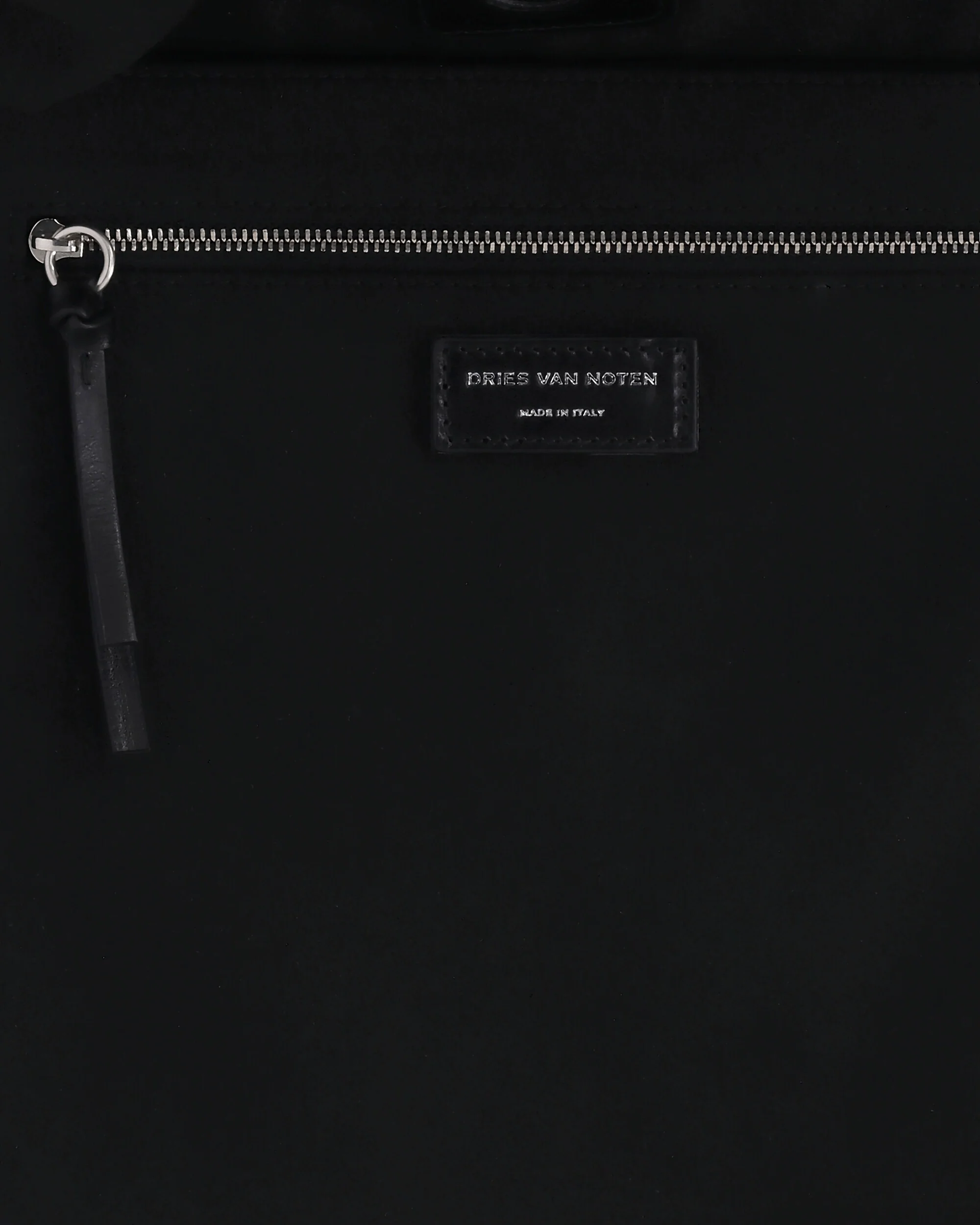 Cotton Canvas Shoulder Bag Black - Image 5
