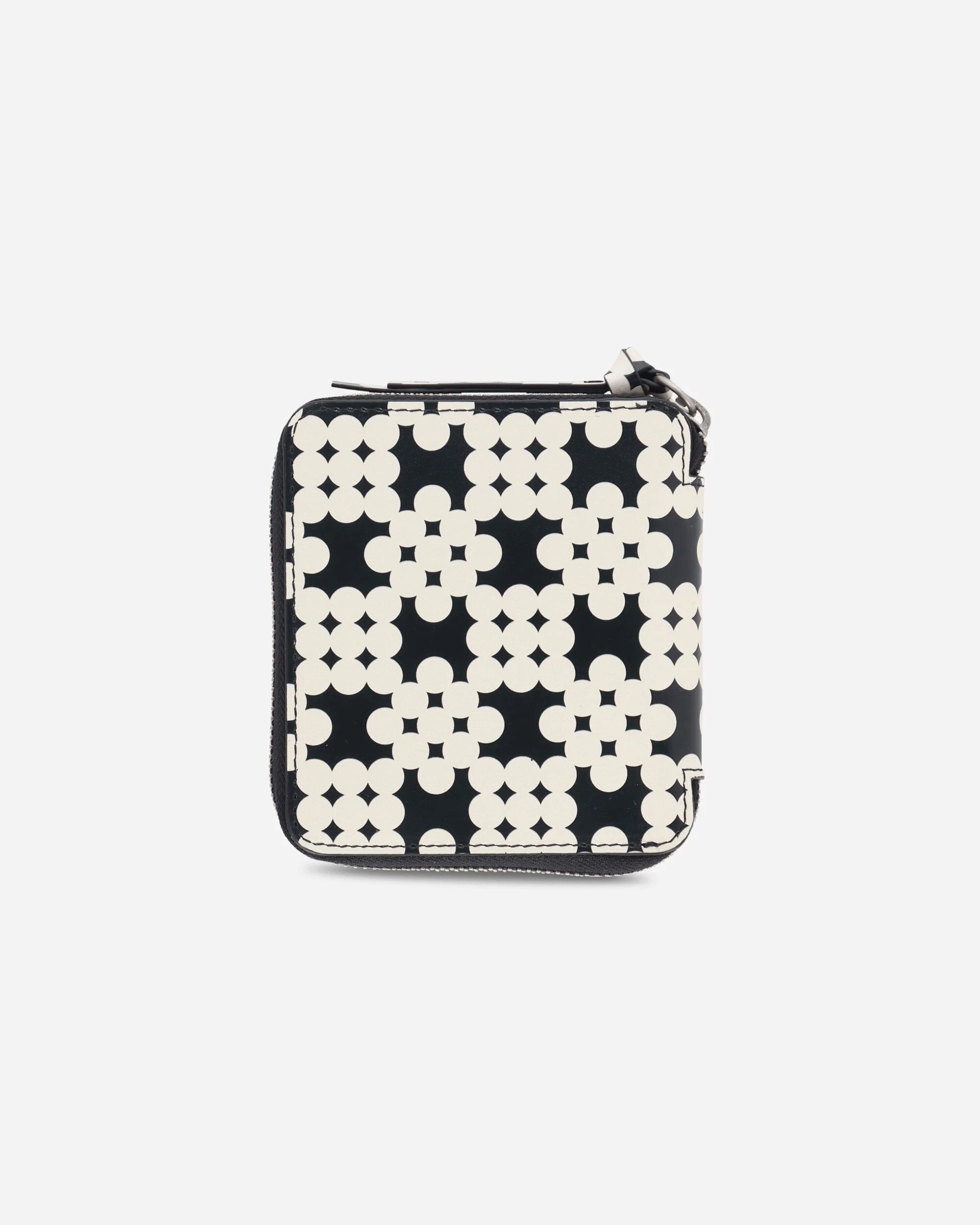 Printed Leather Zip Wallet Ecru - Image 4