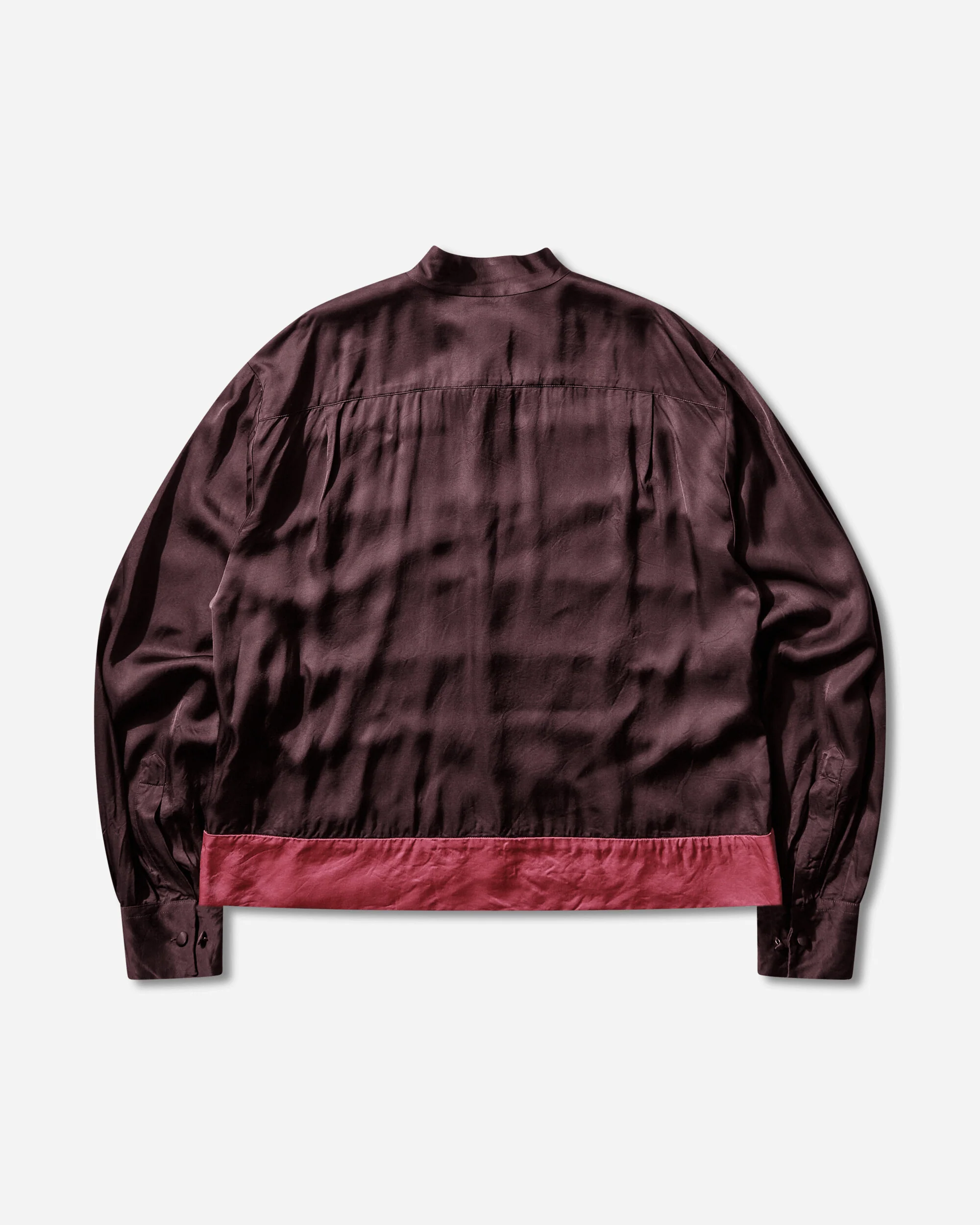 Men's Striped Viscose Shirt Fuchsia - Image 2