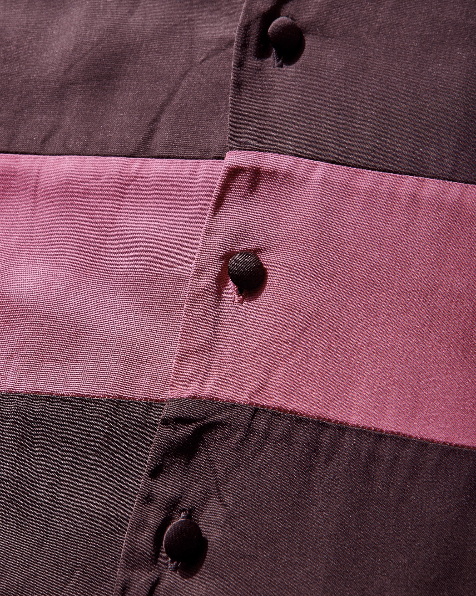 Men's Striped Viscose Shirt Fuchsia - Image 4