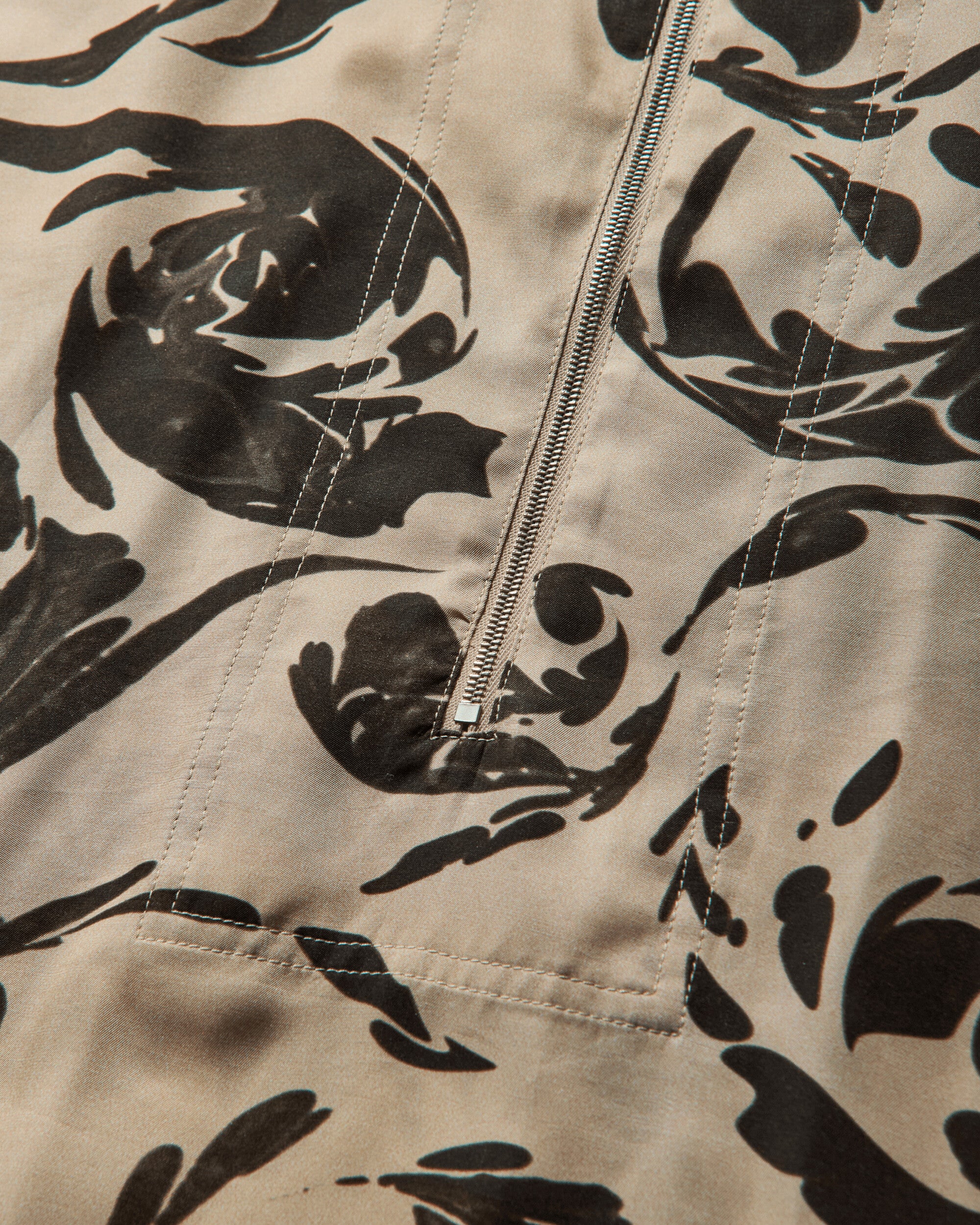 Men's Half Zip Shirt Black - Image 4