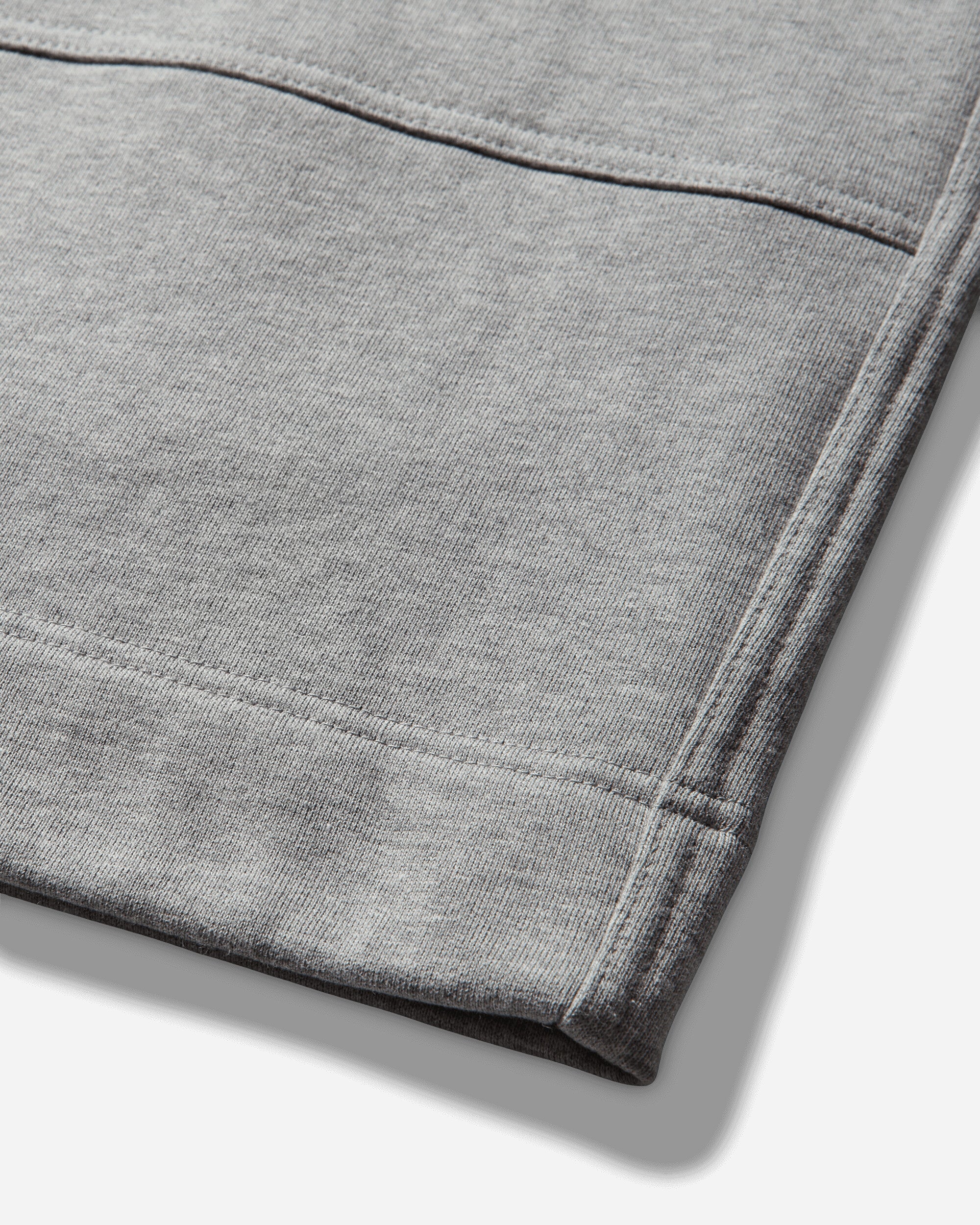 Men's Loose Cotton Shorts Grey Melange - Image 4