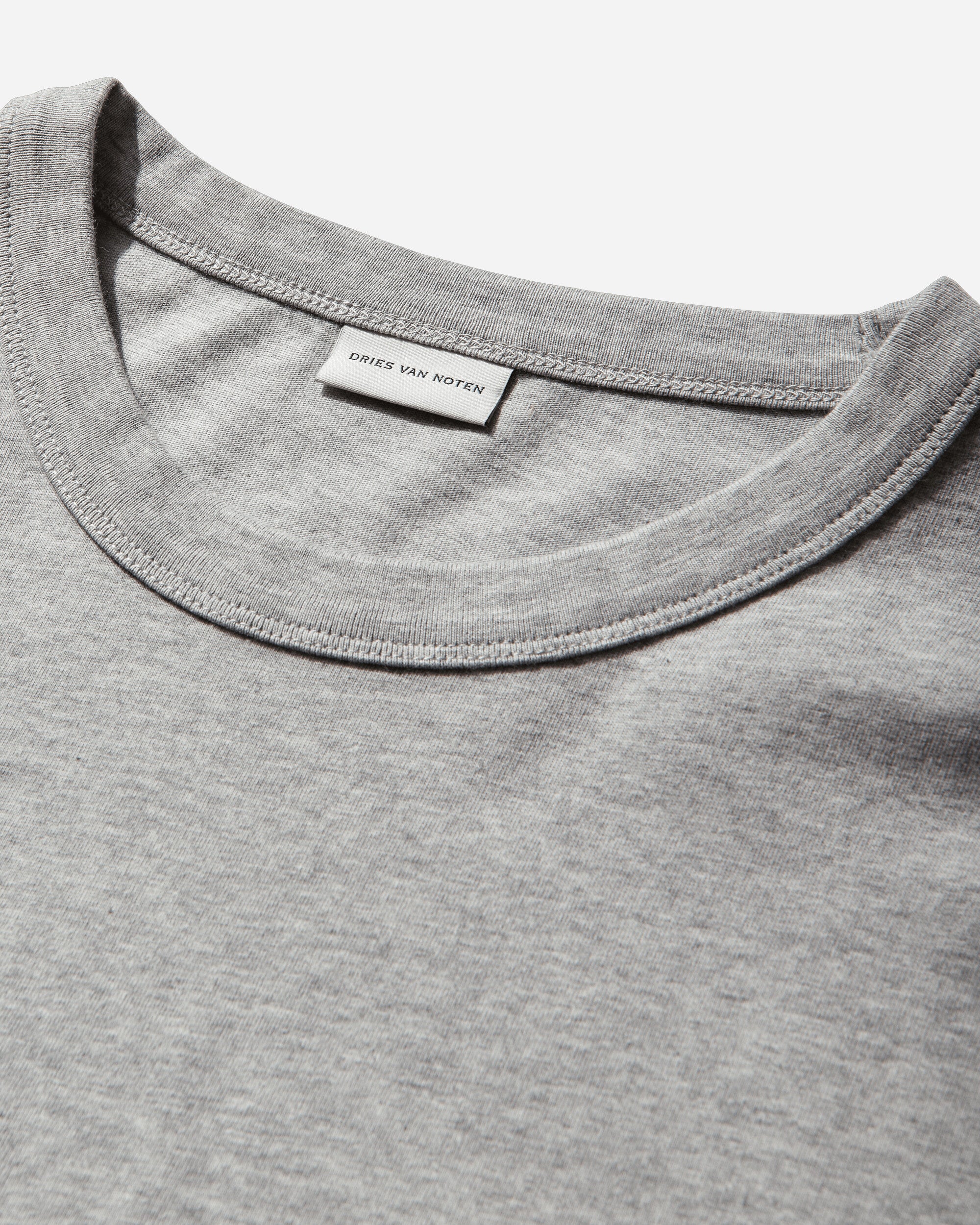 Men's Contrast Sleeves T-Shirt Grey Melange - Image 3